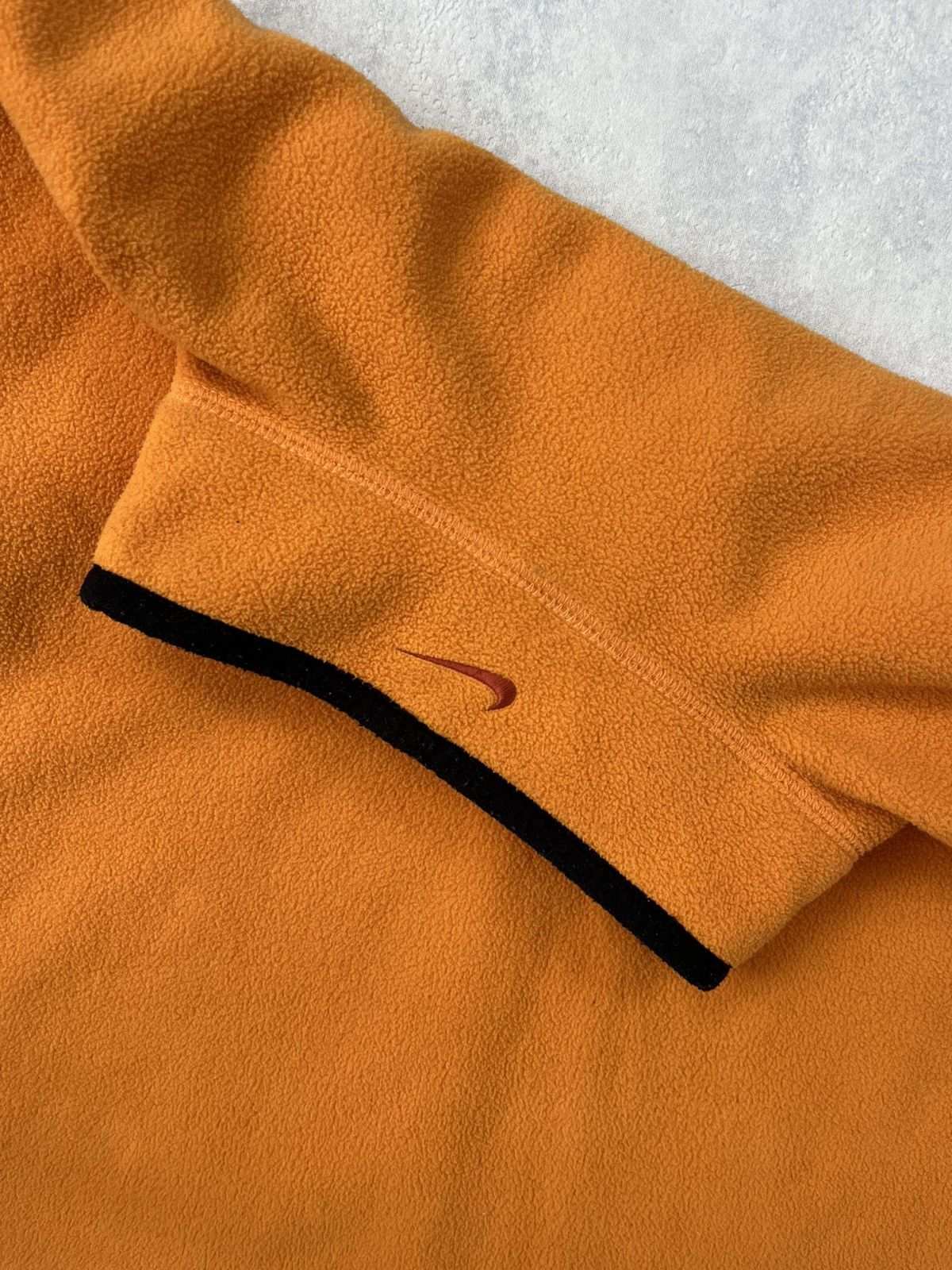 Nike × Vintage 90s Nike Retro Logo Vintage Fleece 1/4 Zip Oversized Jacket Size US XL / EU 56 / 4 - 5 Thumbnail
