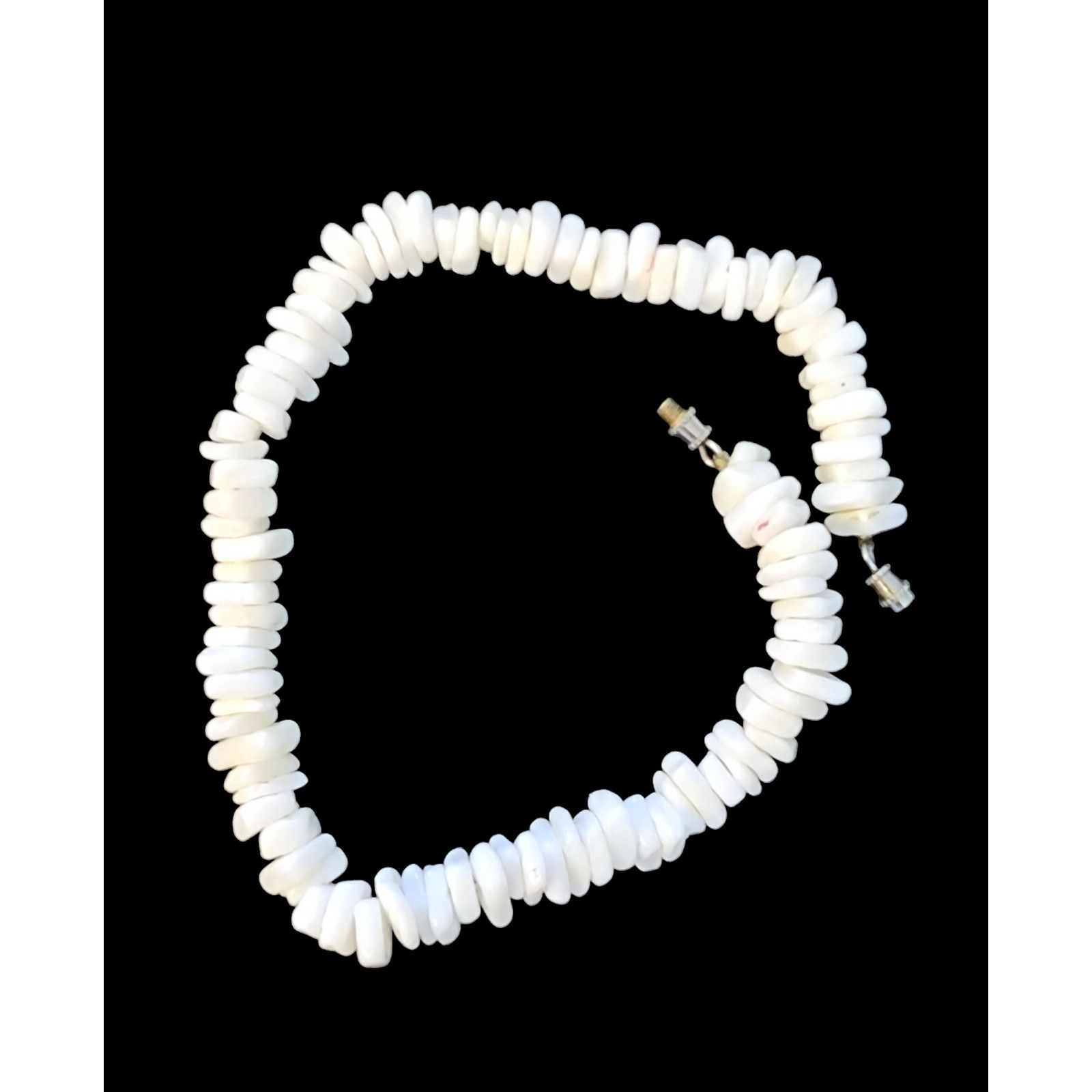 Other 7-9mm Puka Shell anklet white Cut Chip 9" Size ONE SIZE - 2 Thumbnail