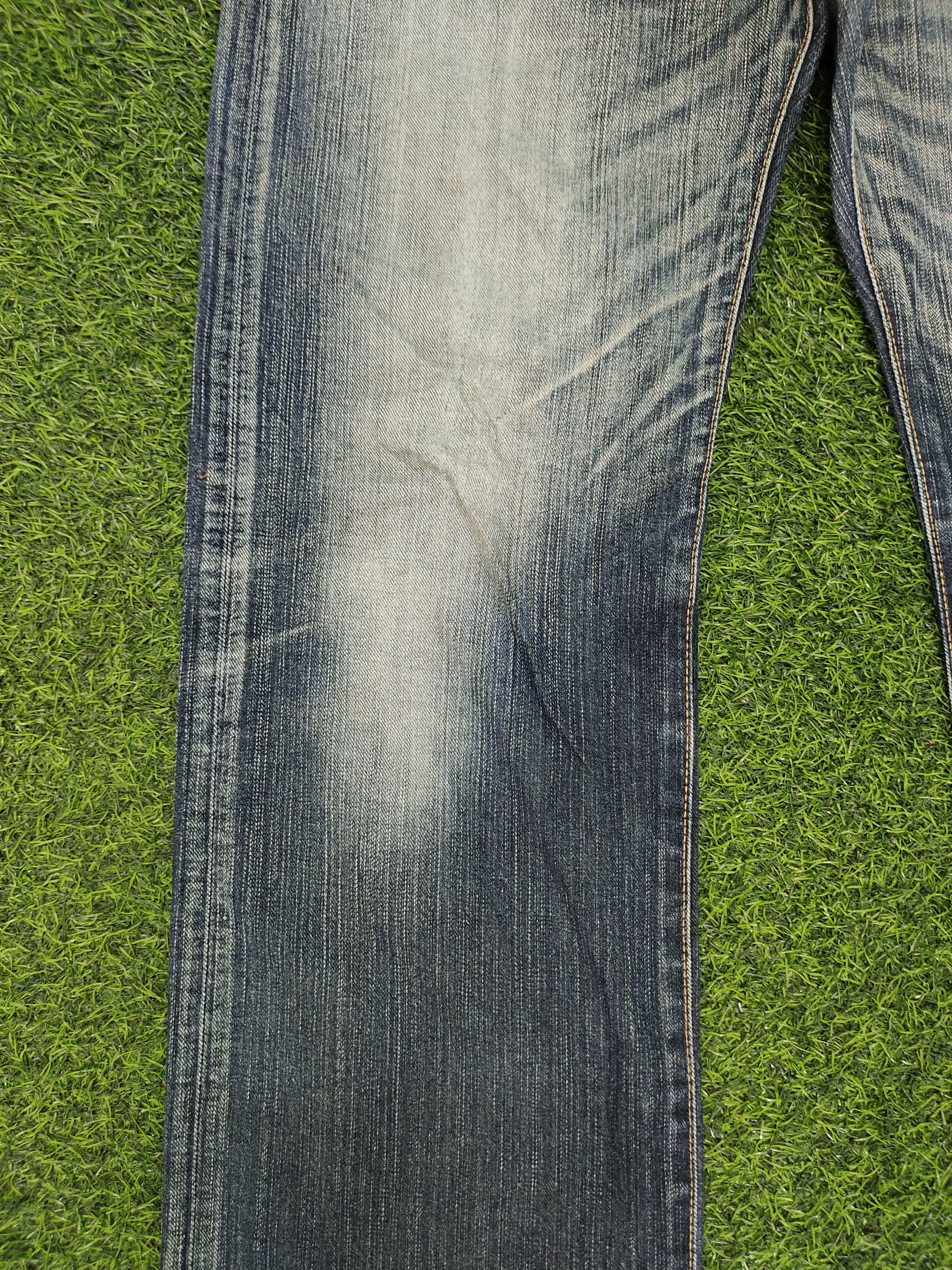 If Six Was Nine Vintage 90s Edwin Xv Distress Faded Clawmark Denim Jeans Size US 32 / EU 48 - 5 Thumbnail
