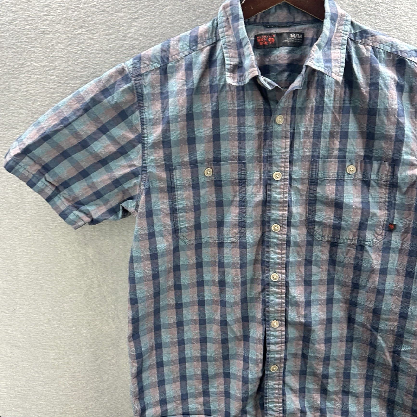 Mountain Hardwear Mountain Hardwear Mens Shirt Medium Blue Plaid Button Front Gorpcore Hiking Size US M / EU 48-50 / 2 - 3 Thumbnail
