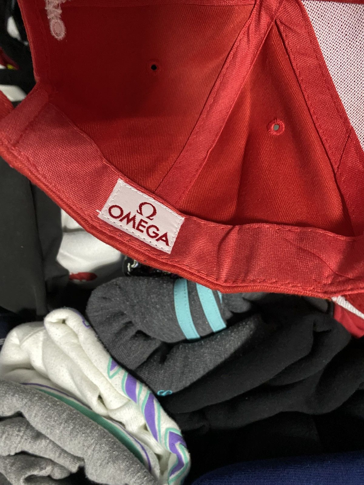 Omega × Vintage Vintage 90s OMEGA Logo Cap Hat Rolex Cartier Omega Size ONE SIZE - 5 Thumbnail
