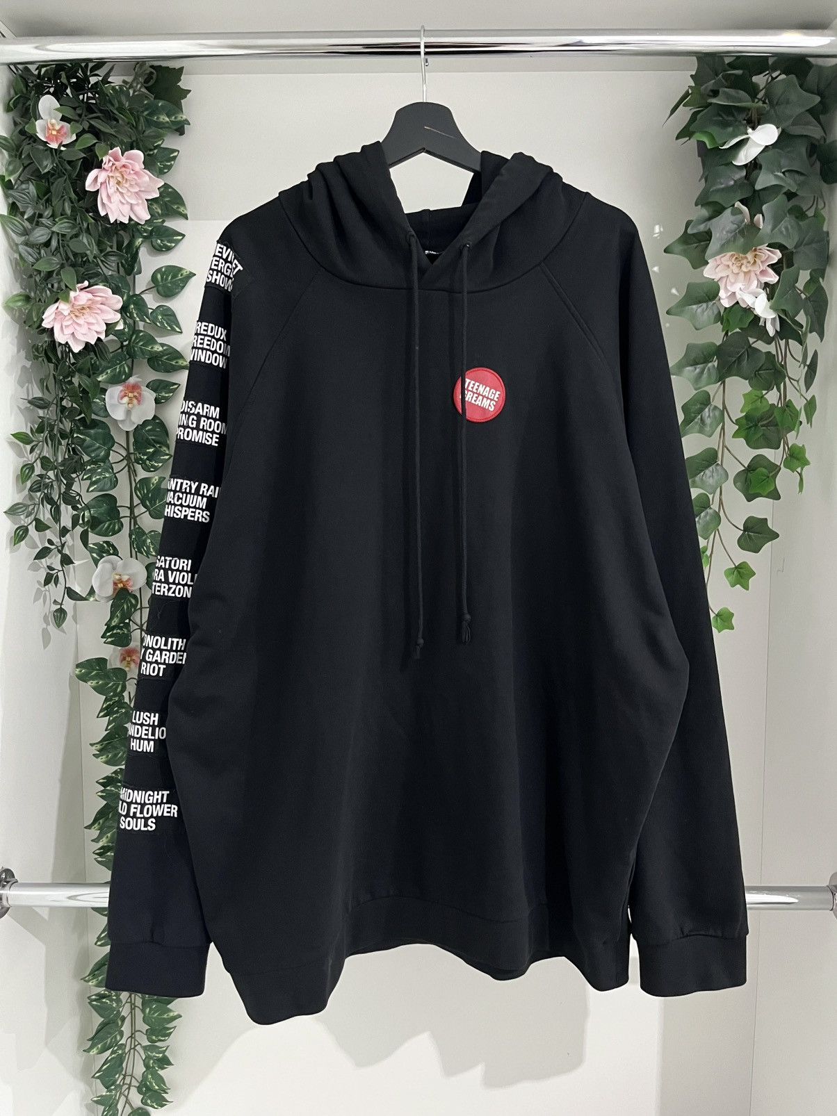 Raf Simons 2021 Raf Simons “Teenage Dream” Hoodie Black Size US S / EU 44-46 / 1 - 1 Thumbnail