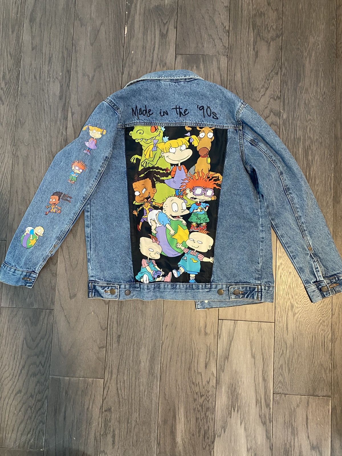 Nickelodeon Thrifted Rugrat Jean Jacket Size S / US 4 / IT 40 - 1 Thumbnail