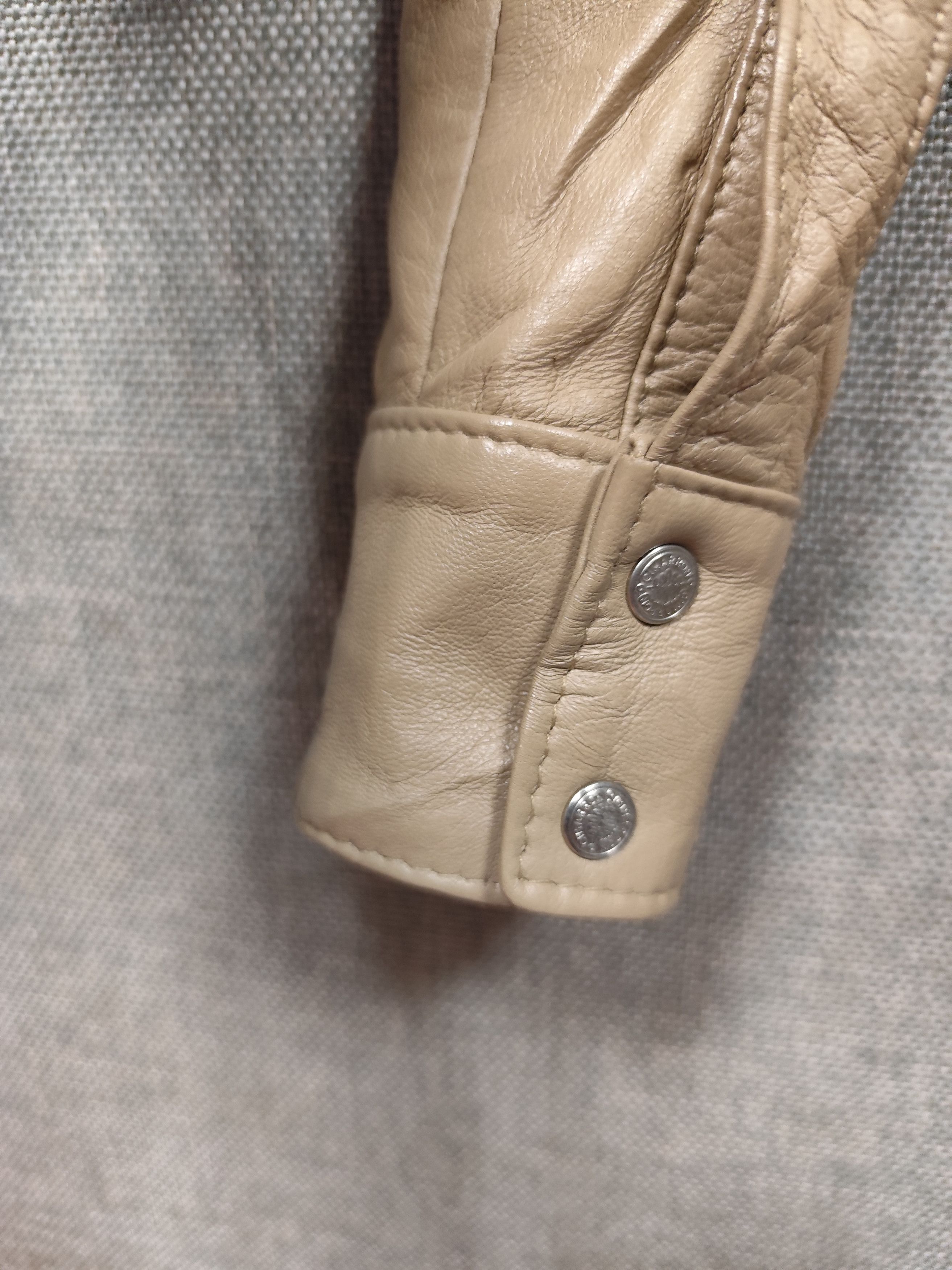 Vera Pelle Vera Pelle Button Ups 100% Genuine Leather Made In Italy Size S / US 4 / IT 40 - 3 Thumbnail