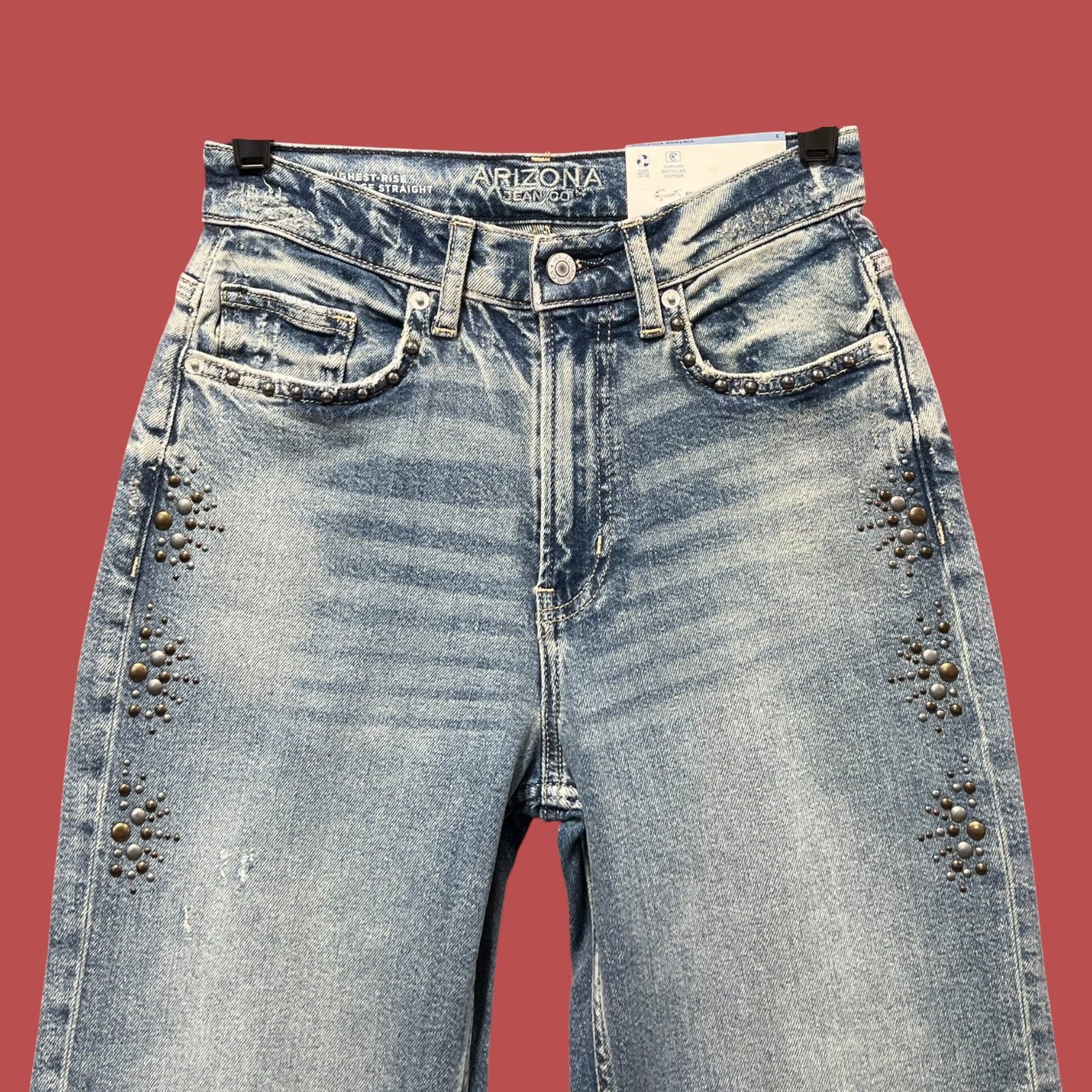 Arizona Jean Co. Arizona - Women's Vintage Straight Jeans - High Rise-Slim Fi Size 26" / US 2 / IT 38 - 12 Thumbnail