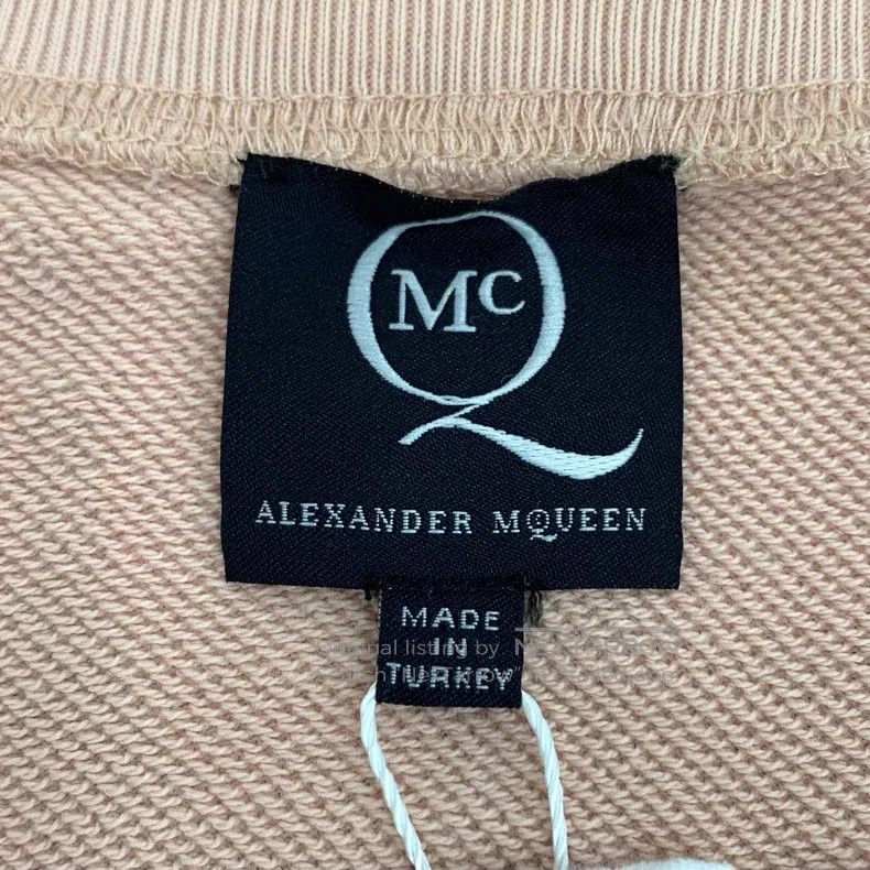 Alexander McQueen Alexander Mcqueen Nude swallow print cotton round-neck lon Size S / US 4 / IT 40 - 5 Thumbnail