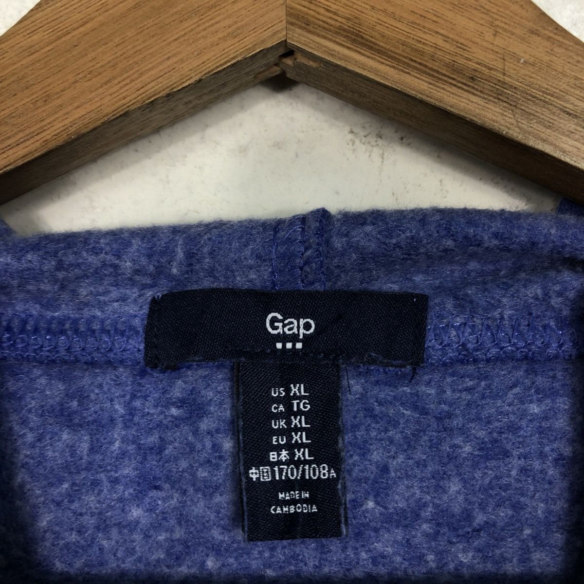 📌Vintage Hoodie Pull Over Sweater Gap Spell Out Big Logo