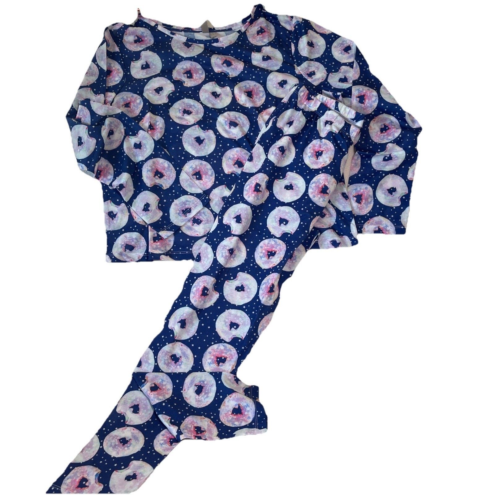 Asos ASOS Women’s Doughnut Long Sleeve Pajama’s Size 10-NWT Size ONE SIZE - 3 Thumbnail