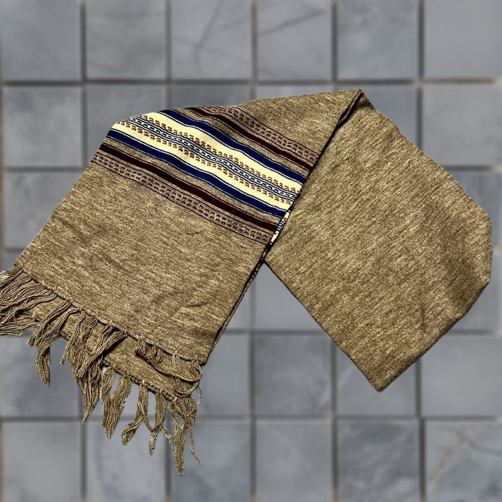 Vintage New neelam Angoora Scarf Adult Brown Winter Unisex Size ONE SIZE - 1 Thumbnail