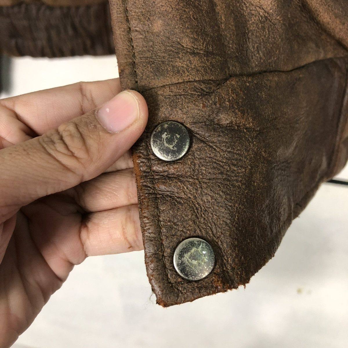 Vintage 🔥VINTAGE AERO LEATHER JACKET A2 FLIGHT JACKET USA MILITARY Size US M / EU 48-50 / 2 - 18 Thumbnail