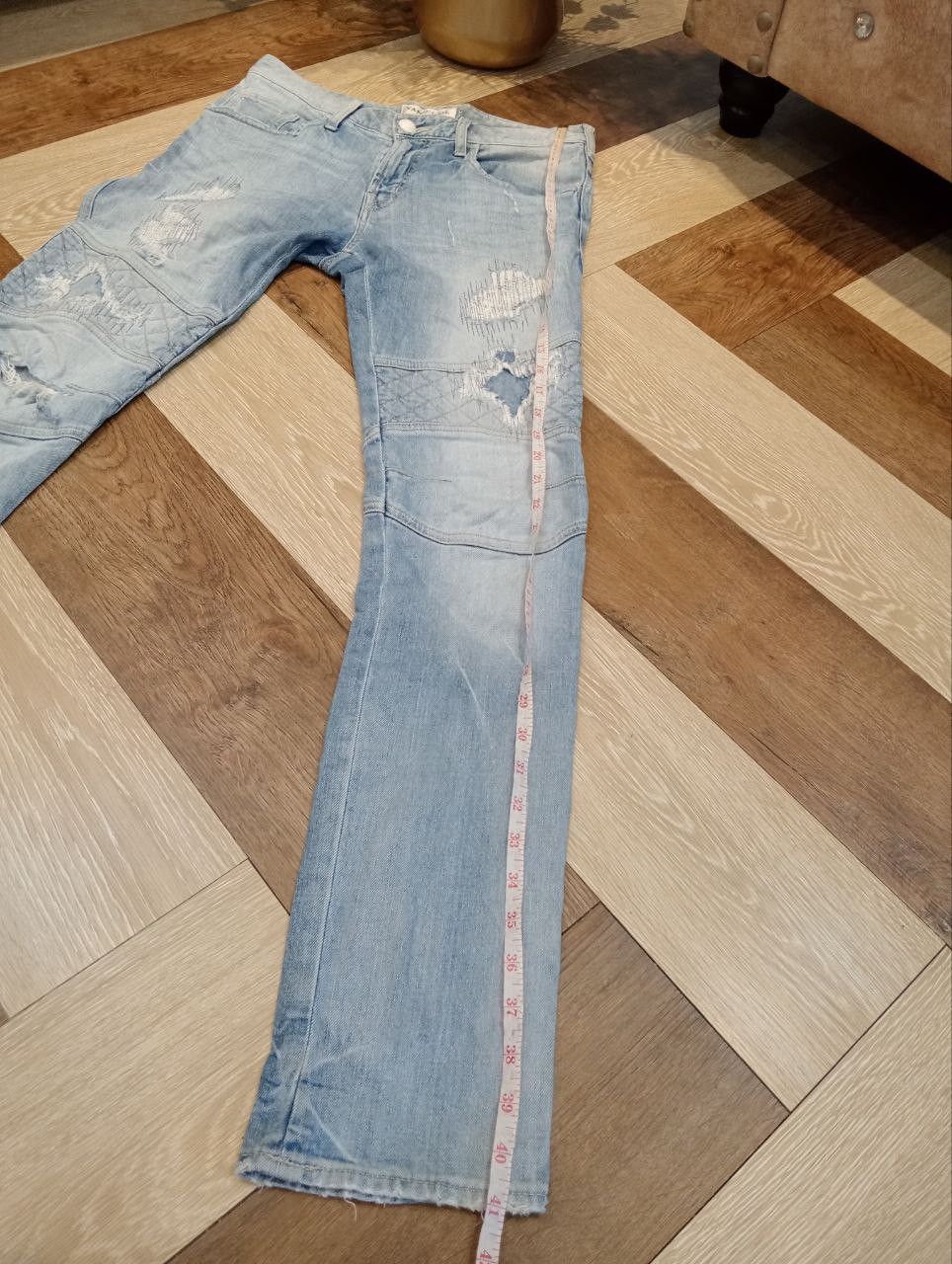 Vanquish VANQUISH JAPAN DISTRESSED BIKER JEANS - SIZE 30 Size US 30 / EU 46 - 14 Thumbnail