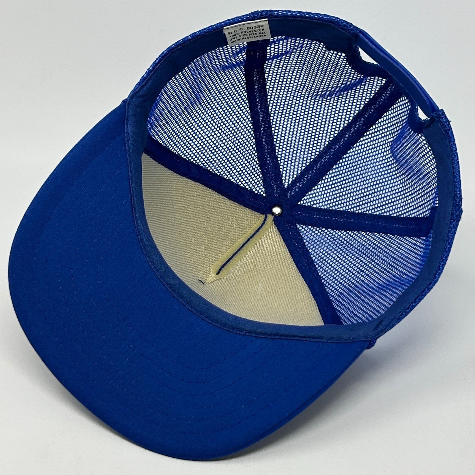 Vintage Vintage 90s Aldran Trucker Hat Baseball Cap 5 Panel Blue Size ONE SIZE - 4 Thumbnail