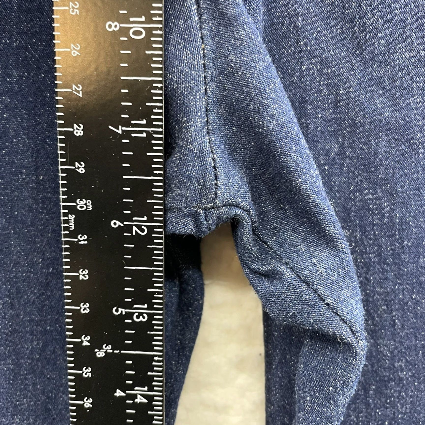 Vintage VINTAGE 90s Y2K Jeans 12 30 Lace-Up Bootcut Flare High Waisted 70s Boho Festival Jeans Womens M 30" Blue Too Hot Size 34" / US 12 / IT 48 - 6 Thumbnail