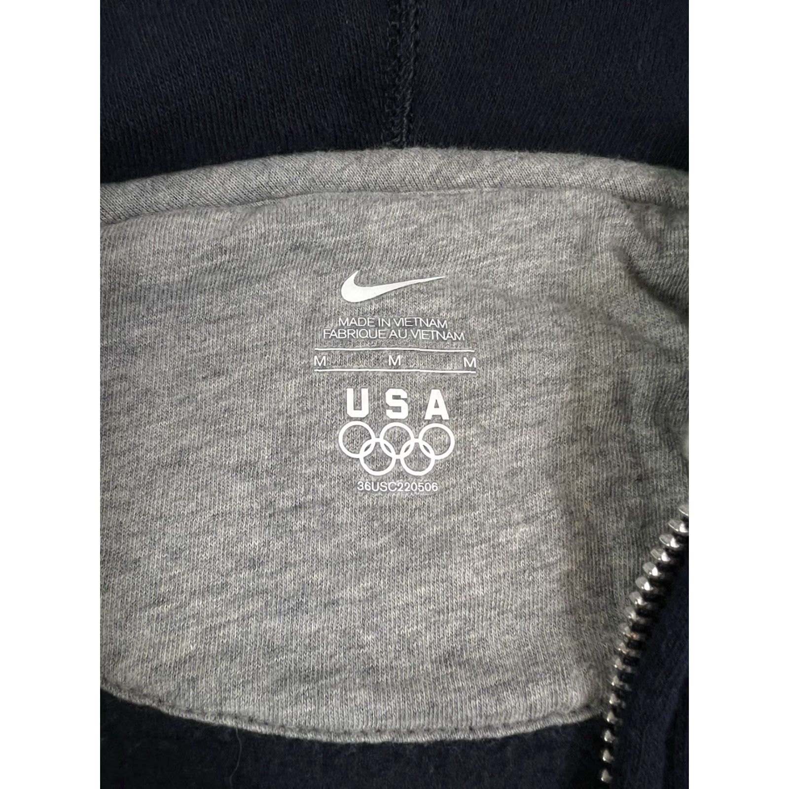 Nike VINTAGE Women’s Nike Team USA London Olympics Full Zip Hoodie Jacket Blue Size M USA Track Jacket Women Womens M Blue Nike Full Zip Hoodie Jacket Size M / US 6-8 / IT 42-44 - 5 Thumbnail