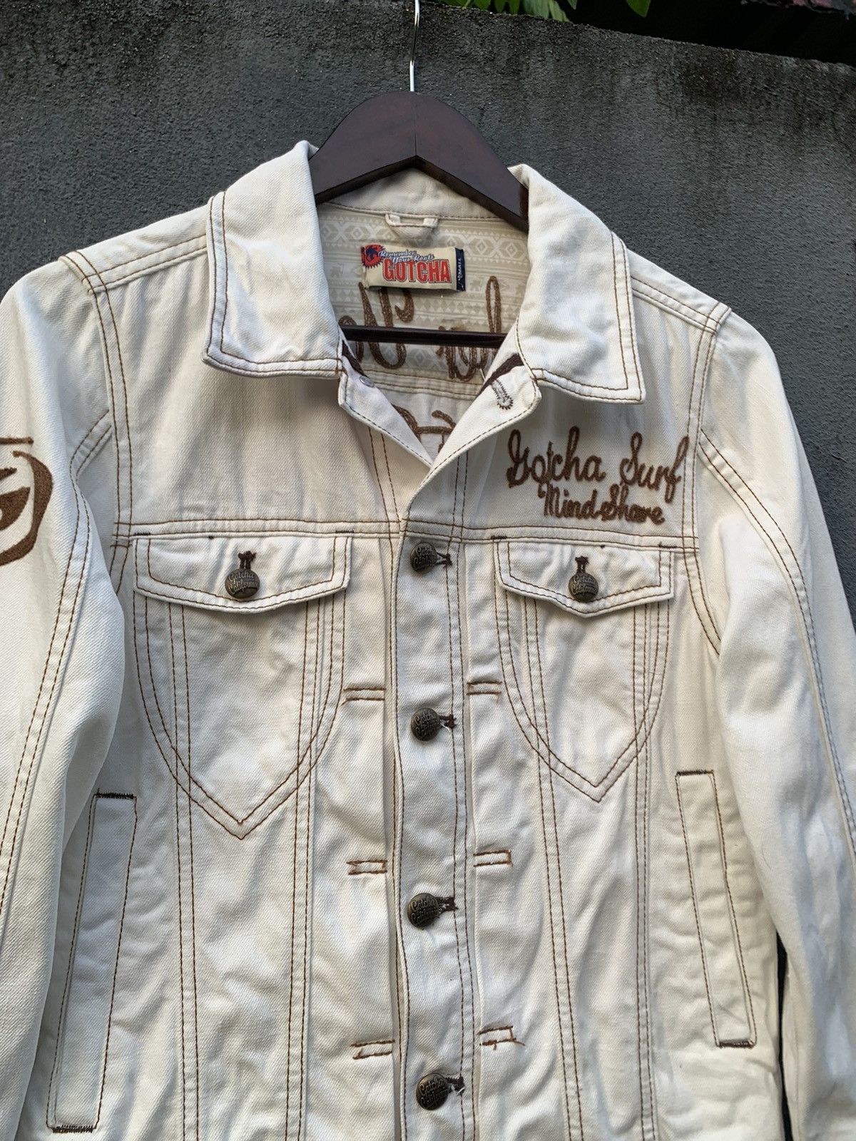 Vintage 👹Vintage GOTCHA CALIFORNIA ROOTS TRUCKER JACKET Size US S / EU 44-46 / 1 - 7 Thumbnail