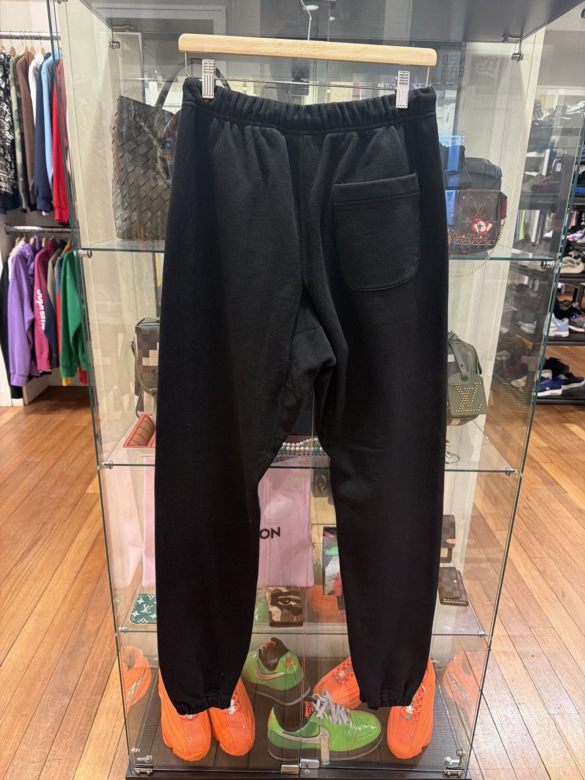 Saint Michael Saint Michaels Flocked Sweatpants - Black Size US 30 / EU 46 - 2 Thumbnail