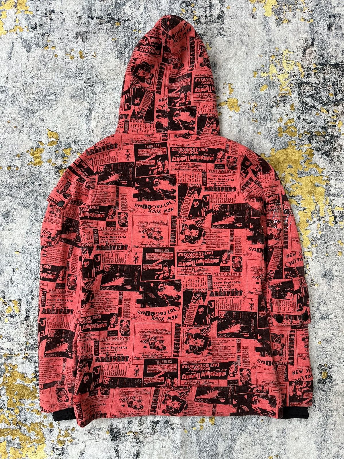 Hysteric Glamour ALVIN ALL OVER PRINTED MULTI POCKET HOODIE HYSTERIC STYLE Size US M / EU 48-50 / 2 - 9 Thumbnail