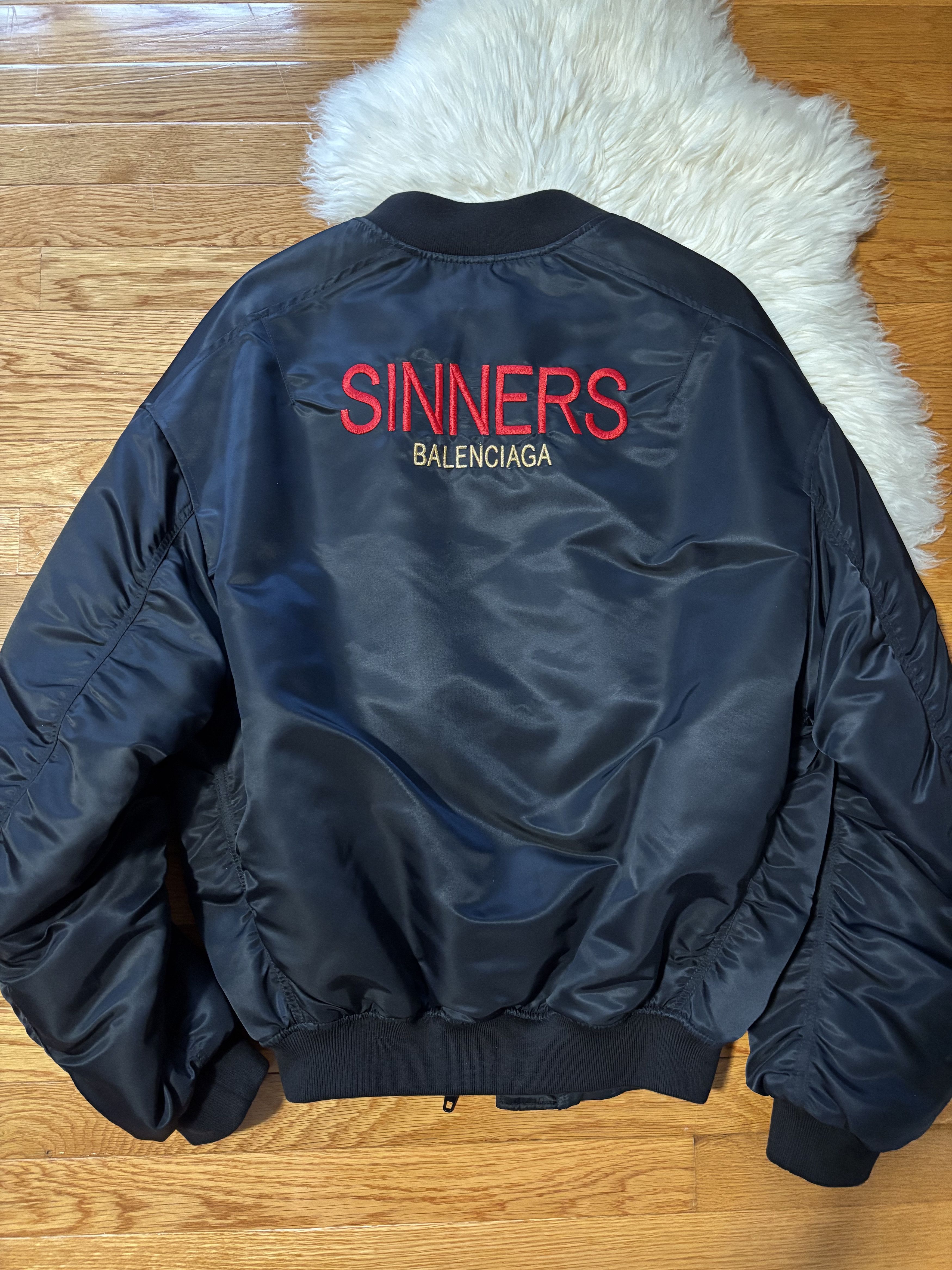 Balenciaga SS18 SINNERS BOMBER JACKET Size US S / EU 44-46 / 1 - 1 Thumbnail