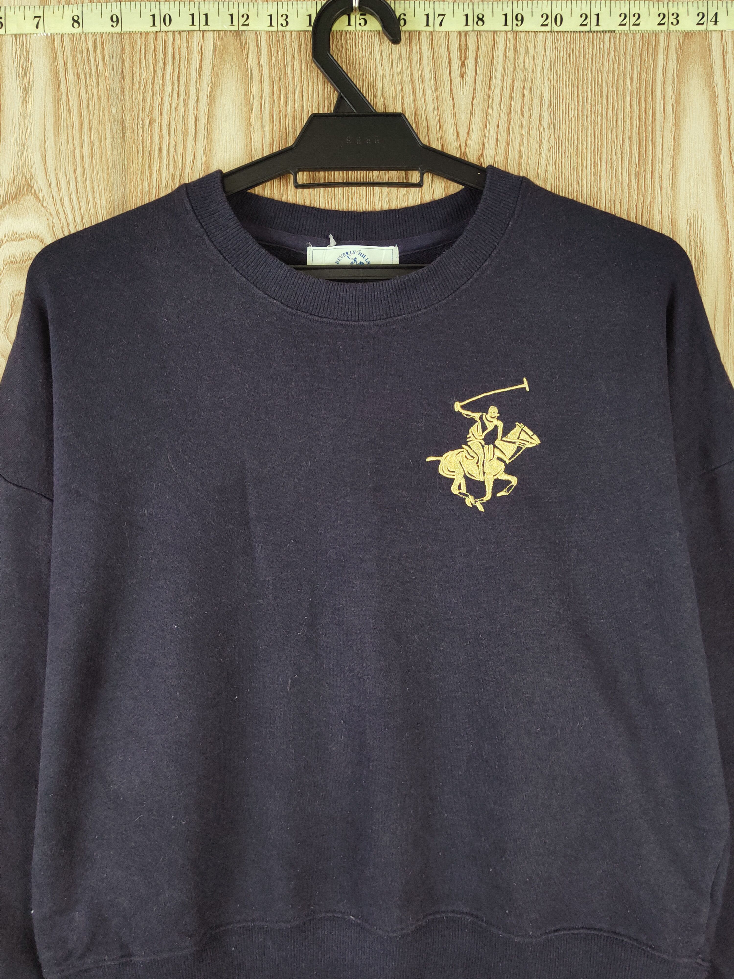 Beverly Hills Polo Club × Japanese Brand × Vintage Baverly Hills Polo Club Navy Sweatshirts #W420 Size L / US 10 / IT 46 - 2 Thumbnail