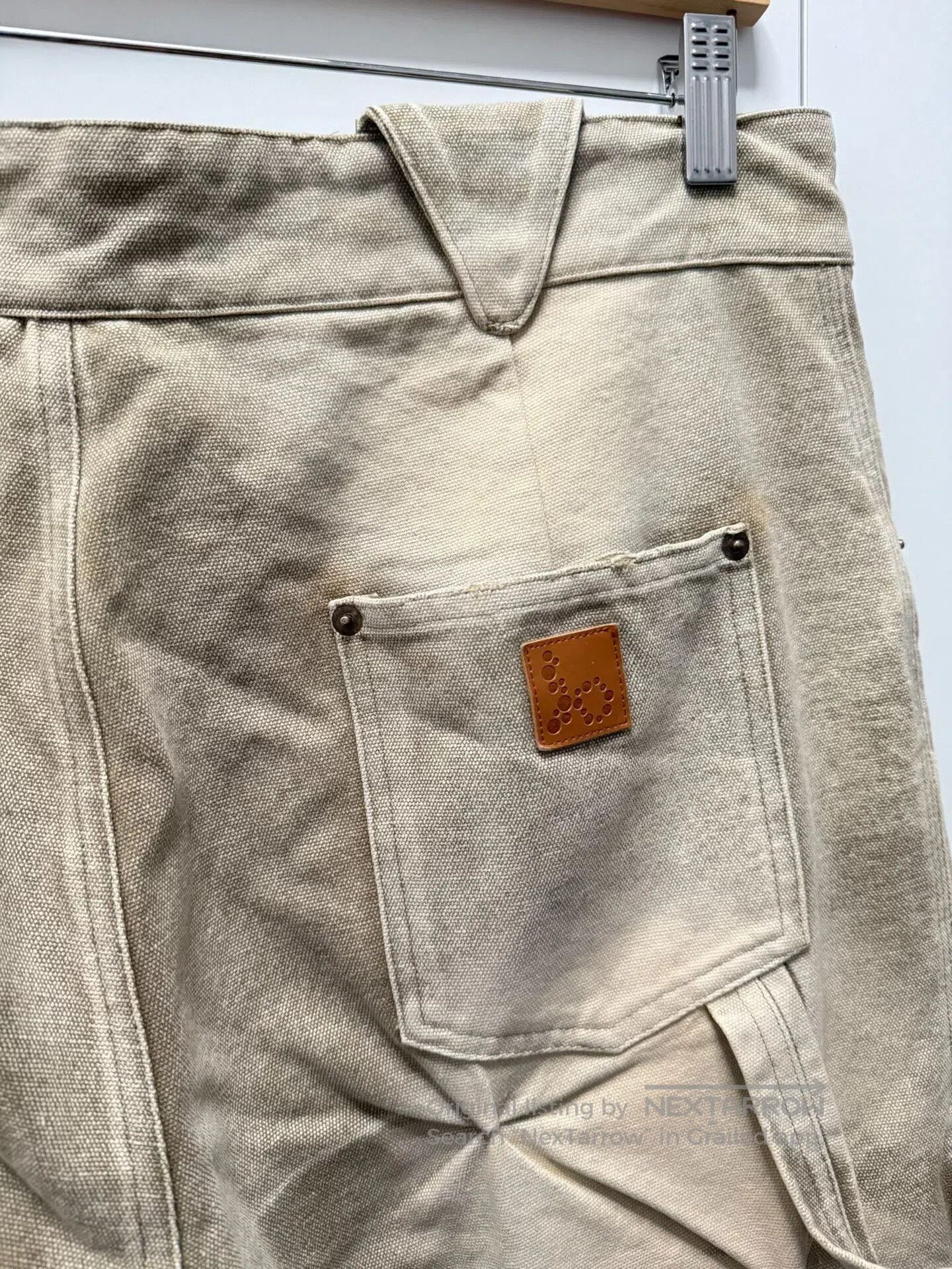 Bad Son padded long work pants in beige. Size US 34 / EU 50 - 6 Thumbnail