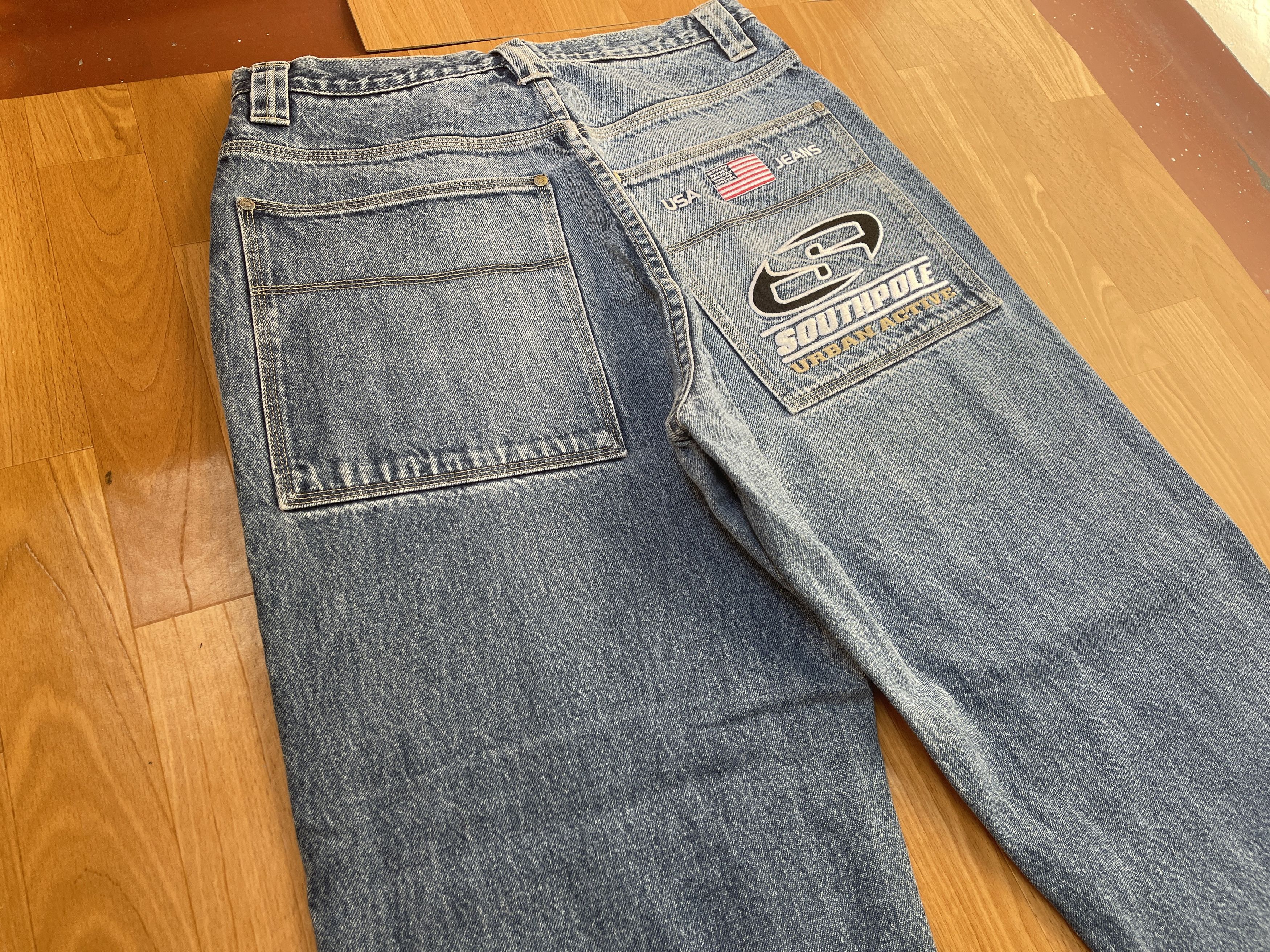 Southpole Southpole jeans, baggy vintage South Pole 90s hip hop Y2K 34 Size US 34 / EU 50 - 4 Thumbnail