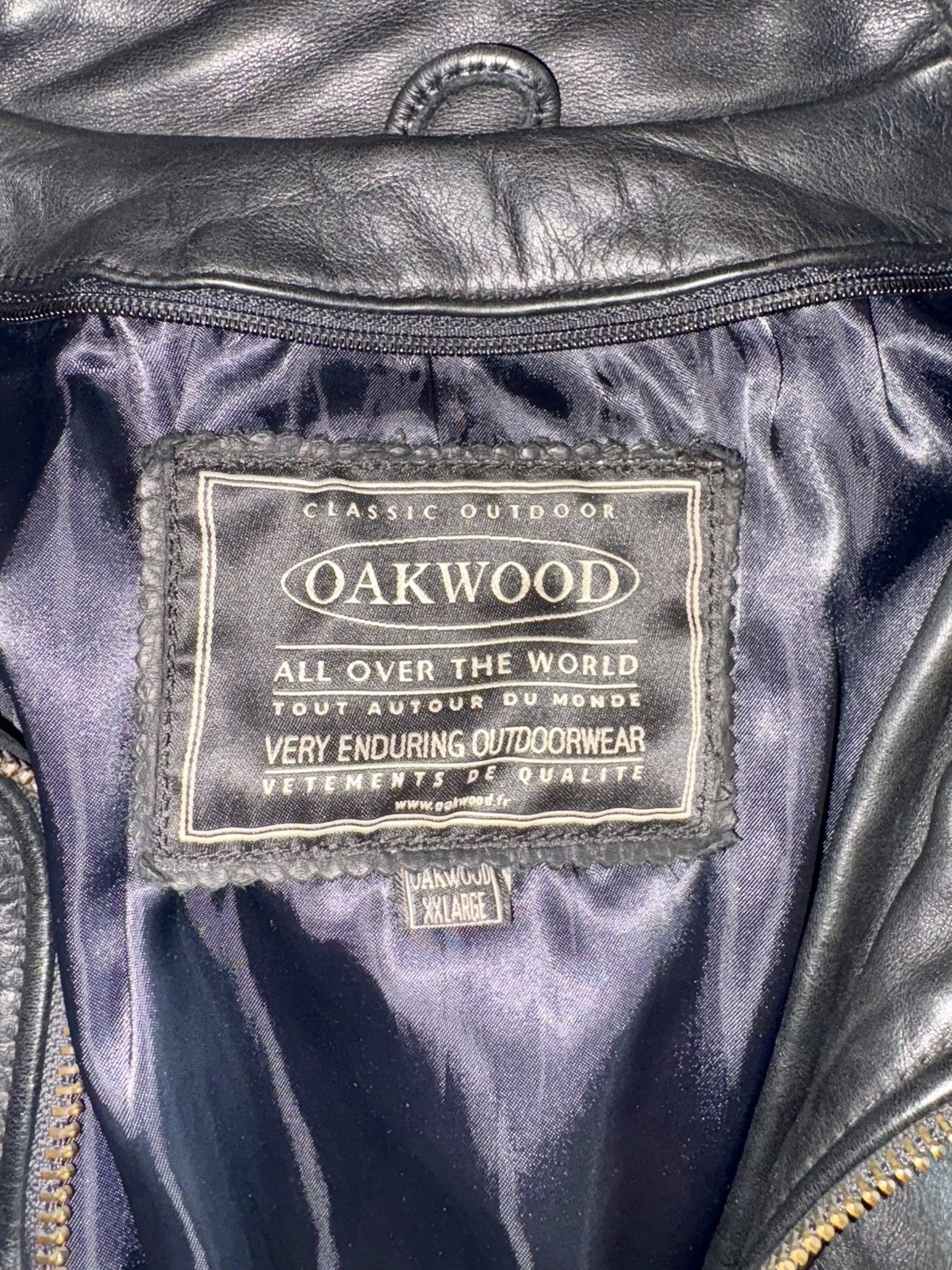 Other OakWood Classic Outdoor Black Leather Jacket Size US XXL / EU 58 / 5 - 2 Thumbnail