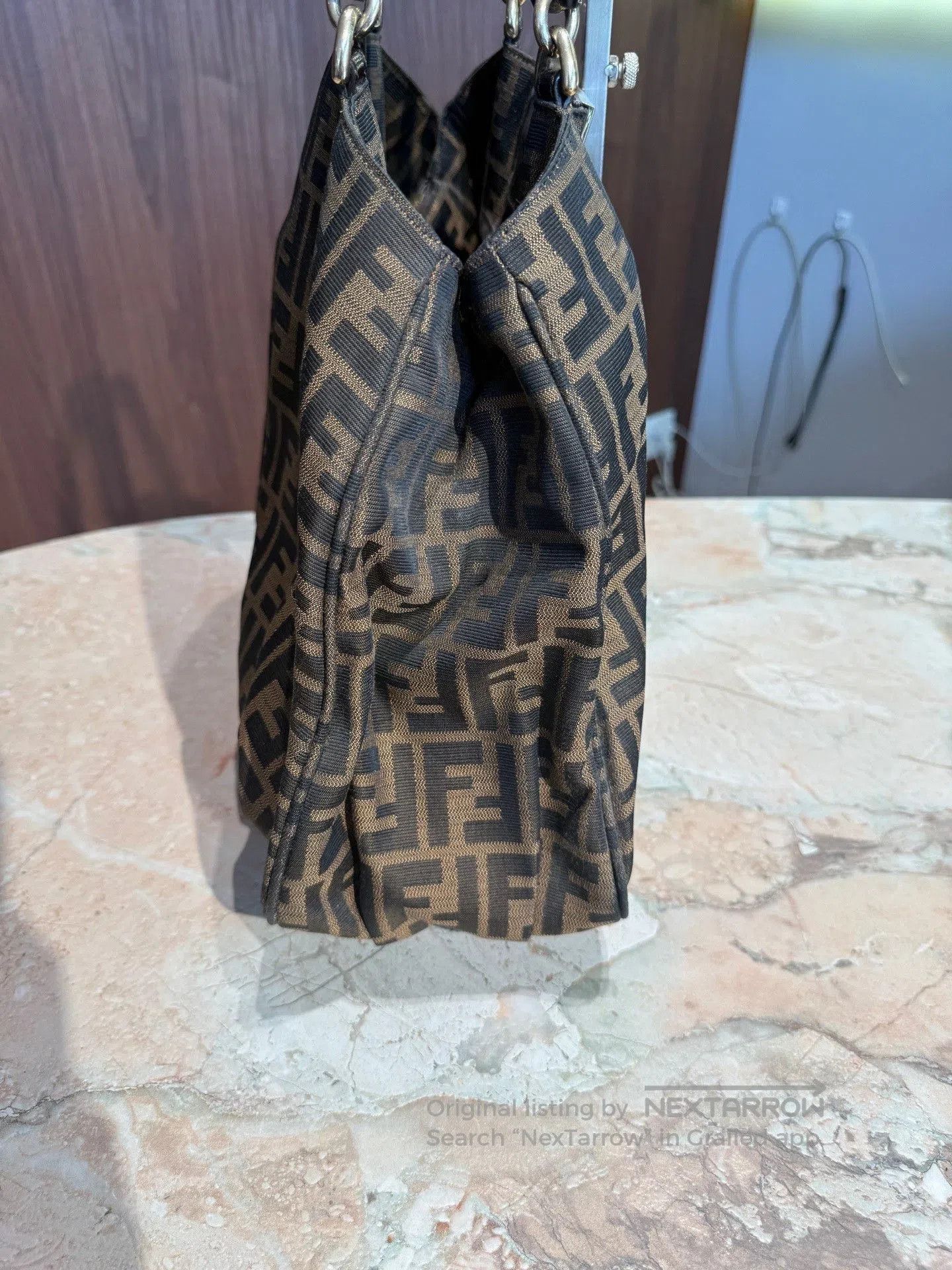 Fendi Fendi Vintage Monogram Canvas Tote. Size ONE SIZE - 3 Thumbnail