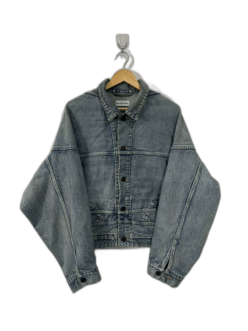 Balenciaga Balenciaga Upside Down Denim Jacket New Size US XS / EU 42 / 0 - 1 Thumbnail