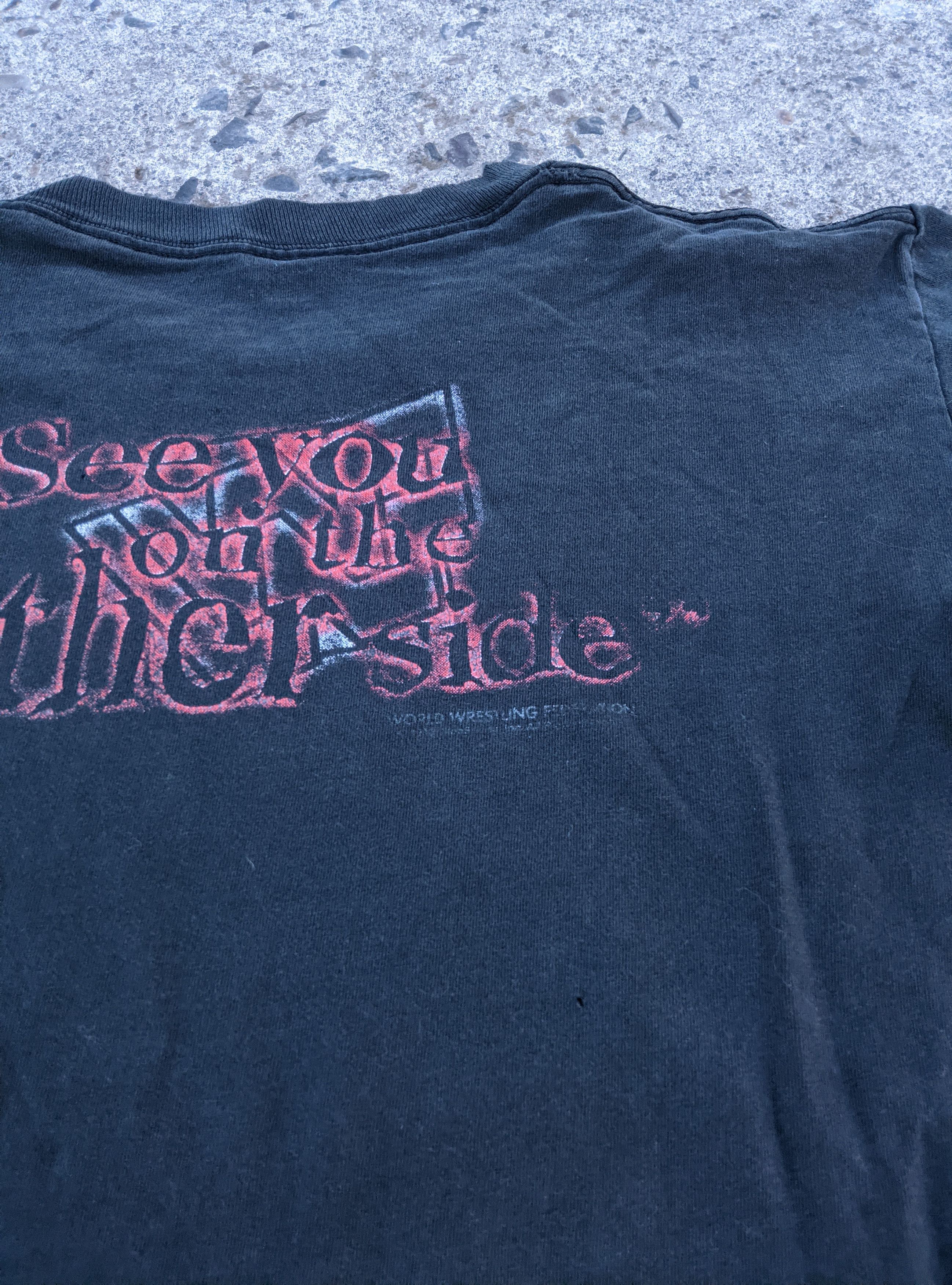 Vintage Vintage 1996 thrashed undertaker wwf wwe erd distressed Size US M / EU 48-50 / 2 - 7 Thumbnail