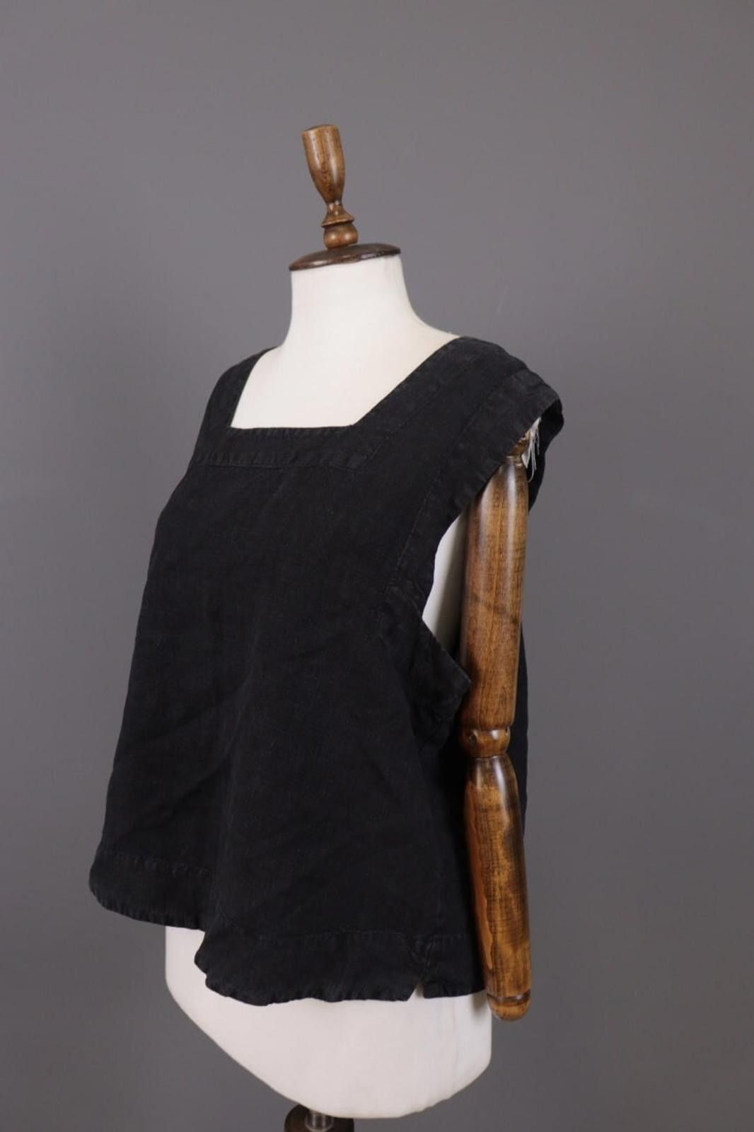 Oscar De La Renta Oska Linen Gray Sleeveless Summer Shirt Blouse Size 3 Size M / US 6-8 / IT 42-44 - 9 Thumbnail
