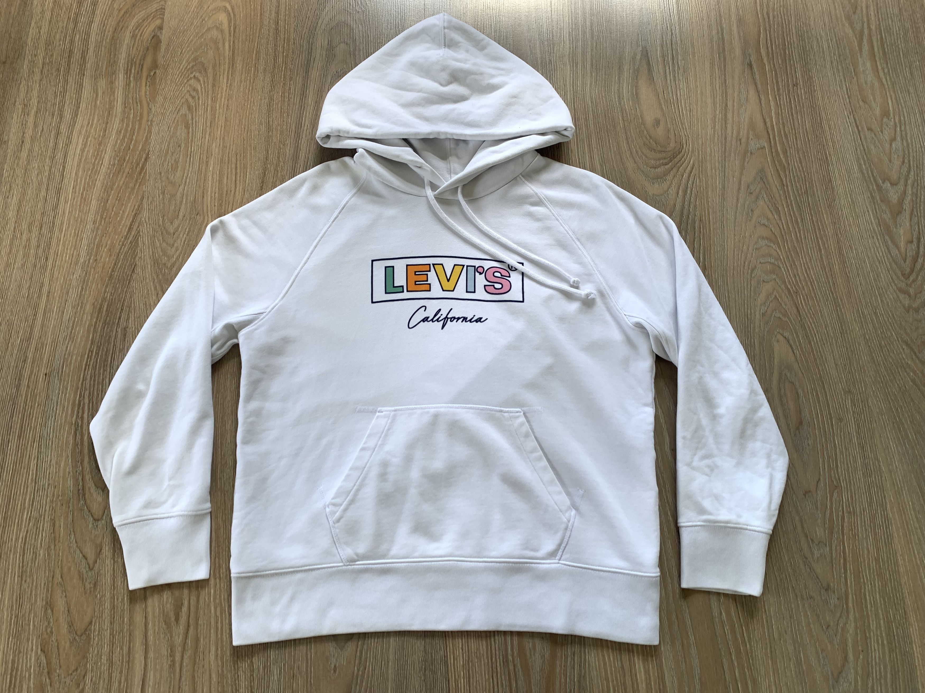 Levi's Levi's White Hoodie Multicolor Printed Logo Size US S / EU 44-46 / 1 - 2 Thumbnail