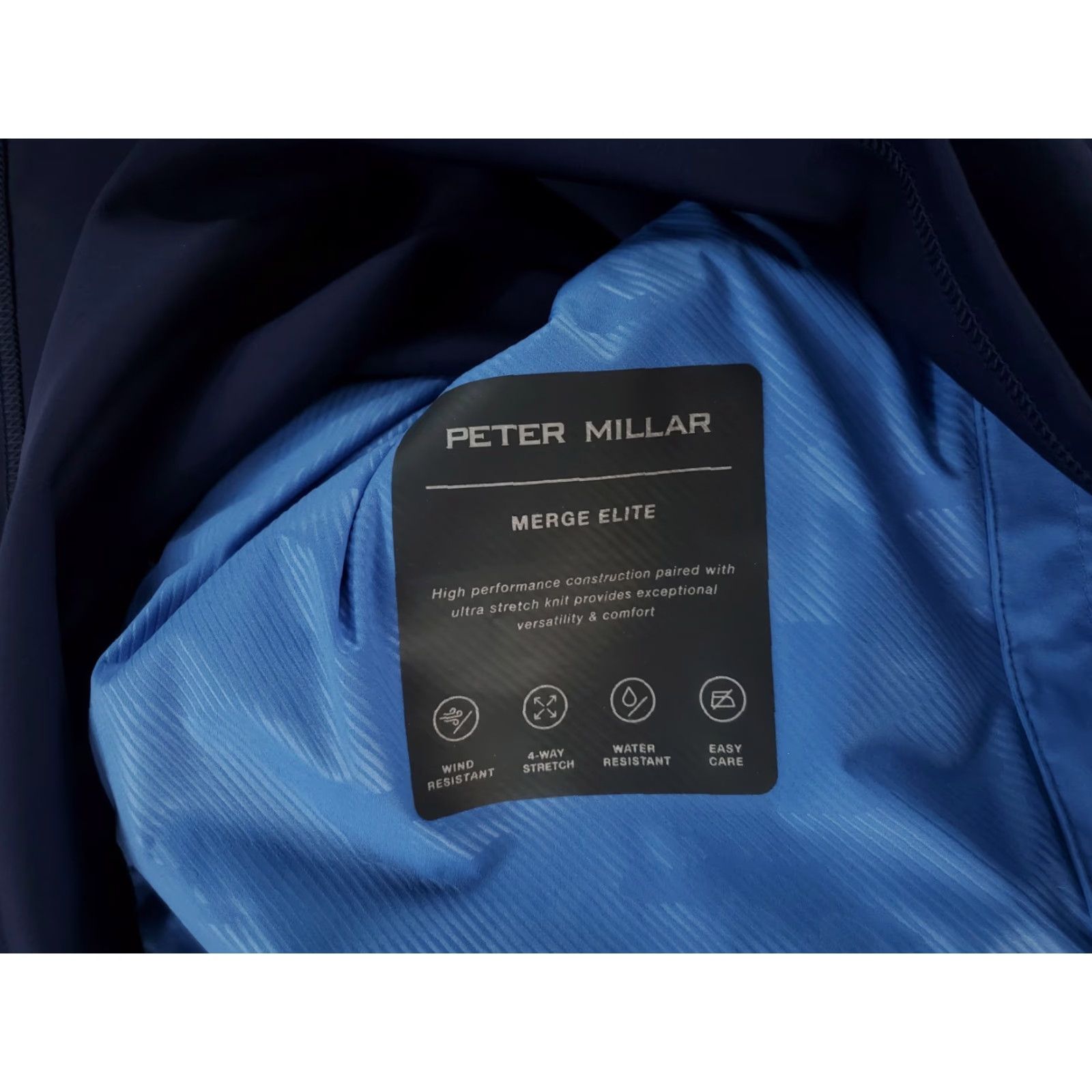 Peter Millar Peter Millar Jacket Merge Elite Performance Golf Blue Mens 2XL XXL Windbreaker Brand Jacket Men Blue 2XL Size US XXL / EU 58 / 5 - 4 Thumbnail