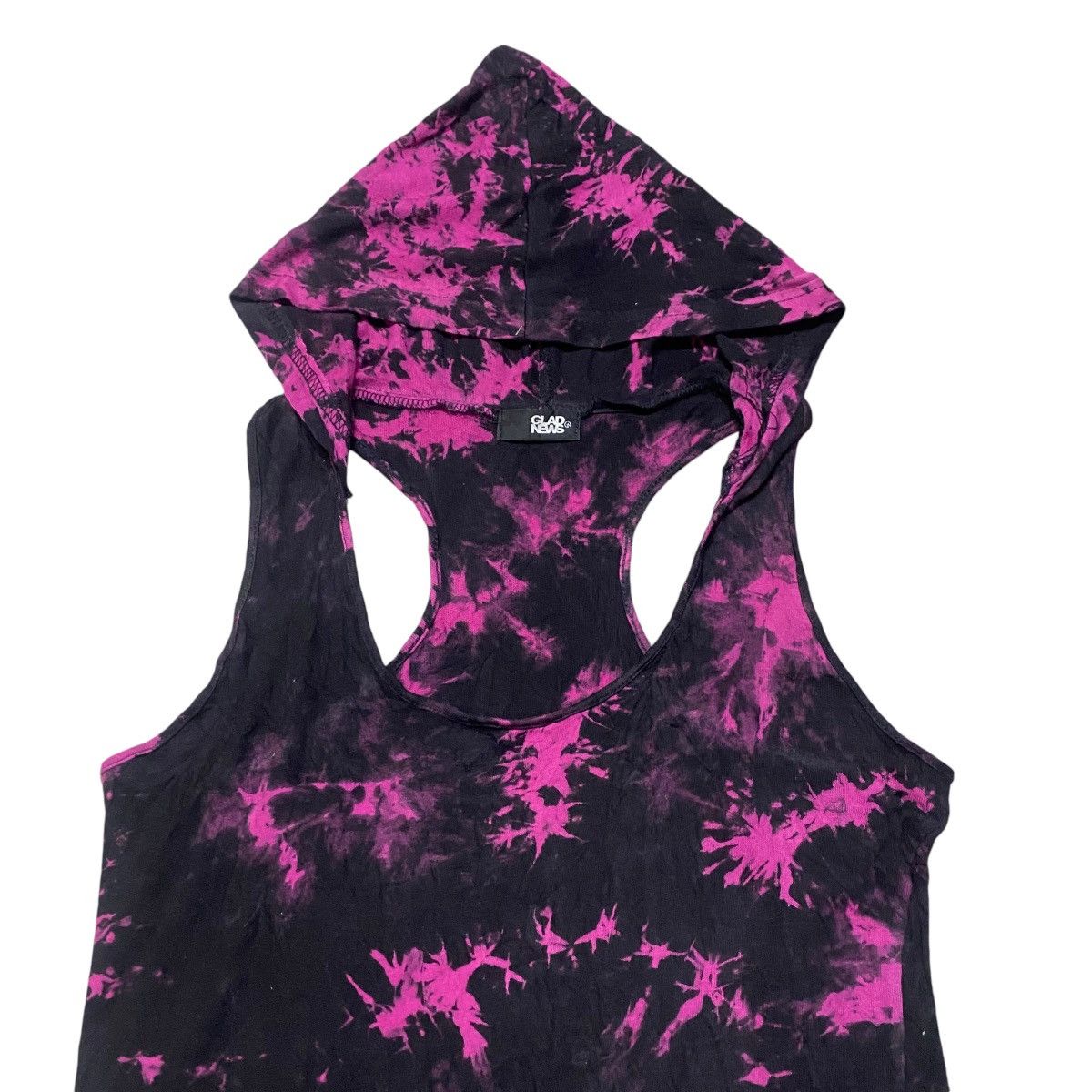 GLAD NEWS Tank Top Hoodie Dyed