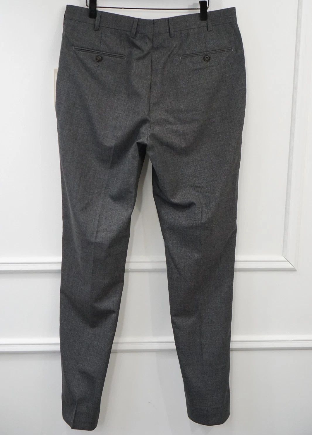 Suitsupply Men Suitsupply Trousers Brescia Wool Grey Size UK/US40 Size 40R - 2 Thumbnail