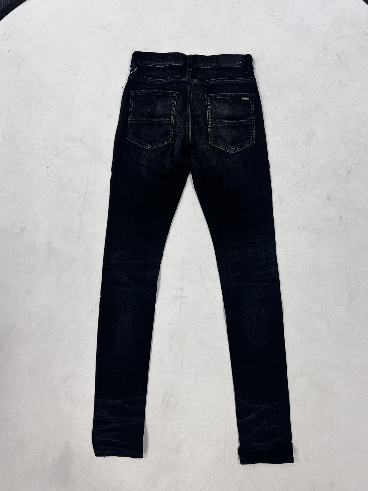 Amiri Amiri MX1 Leather Camo Aged Black Jeans Size US 29 - 2 Thumbnail