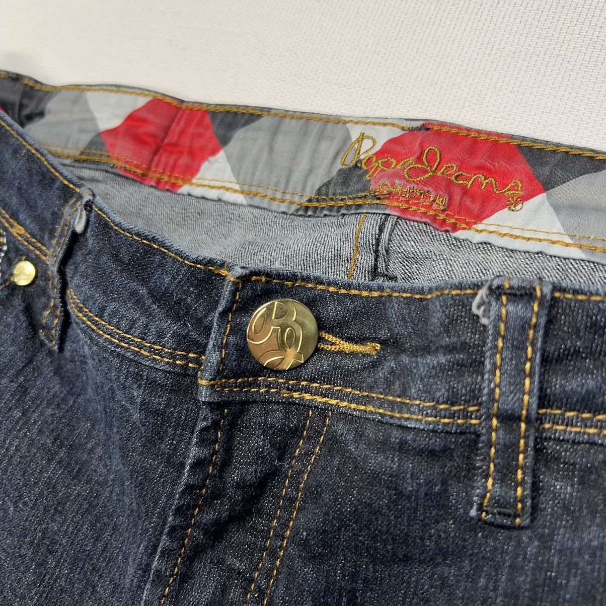 Pepe Jeans × Vintage VTG Pepe Jeans Blue Flared Bootcut London Pocket Patch Y2K Size 34" / US 12 / IT 48 - 9 Thumbnail