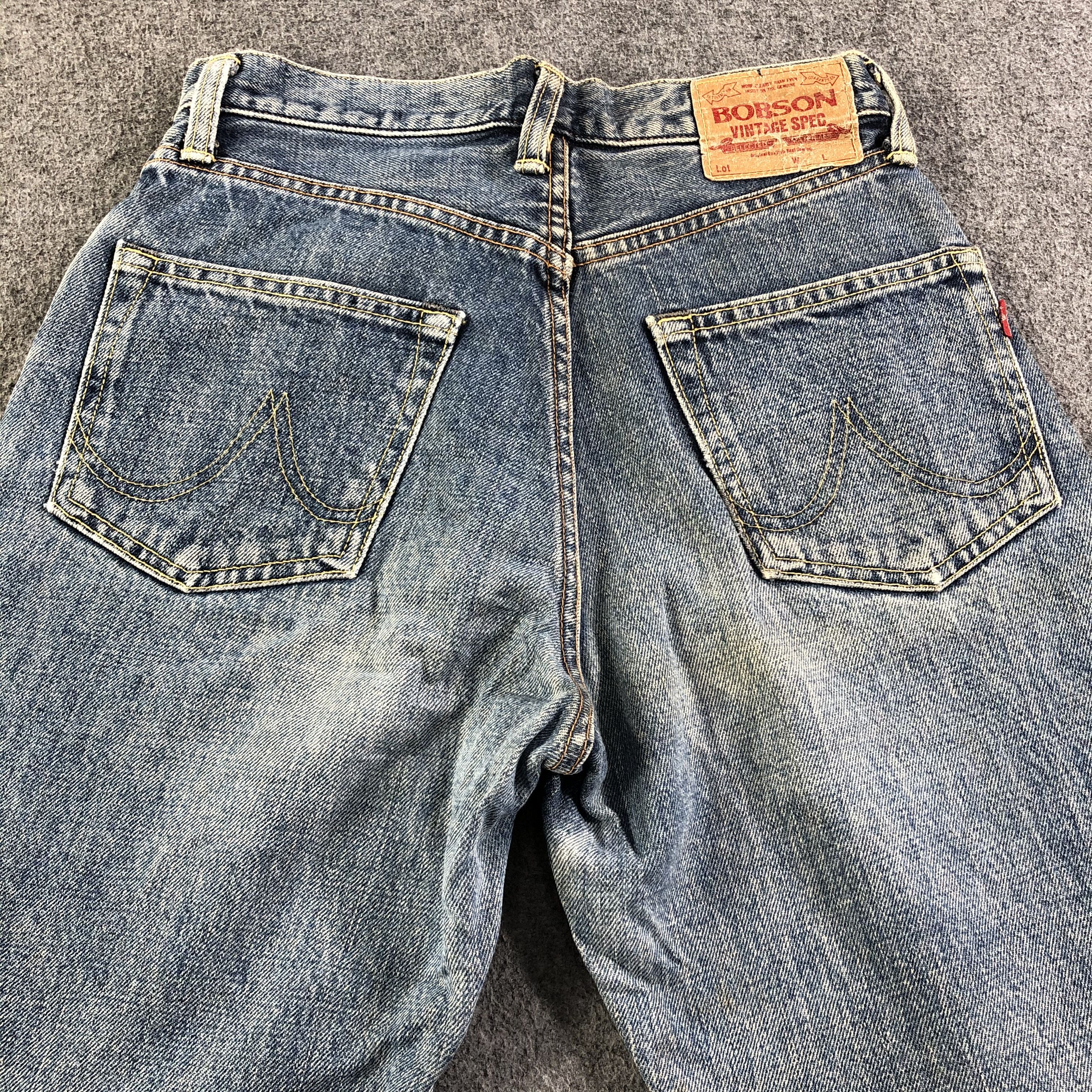 Japanese Brand Vintage Bobson Selvedge Jeans Faded Blue Denim -J2834 Size US 26 / EU 42 - 4 Thumbnail