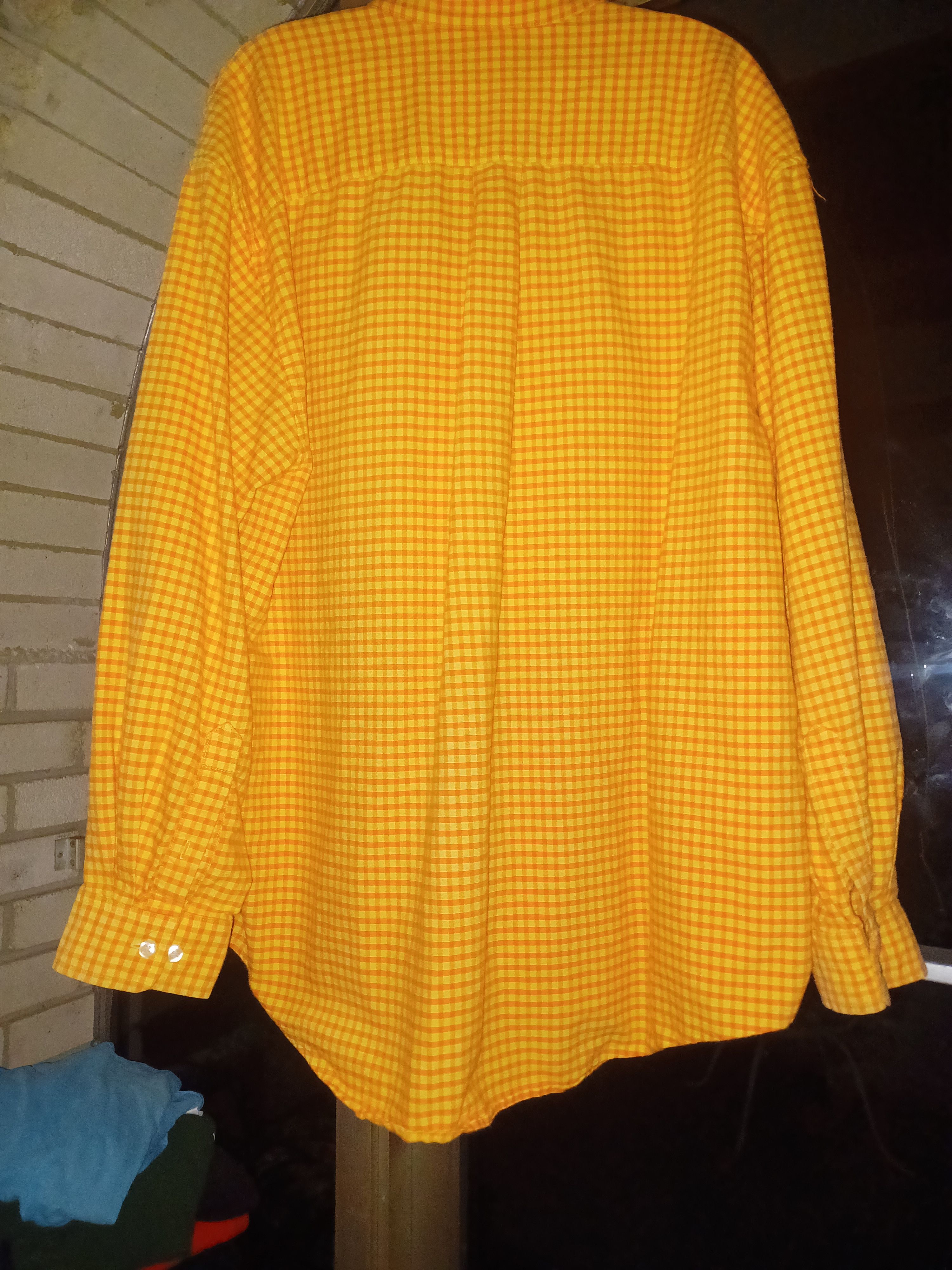 Arrow Arrow Men's Button-Up Shirt XL Orange & Yellow Size US XL / EU 56 / 4 - 2 Thumbnail