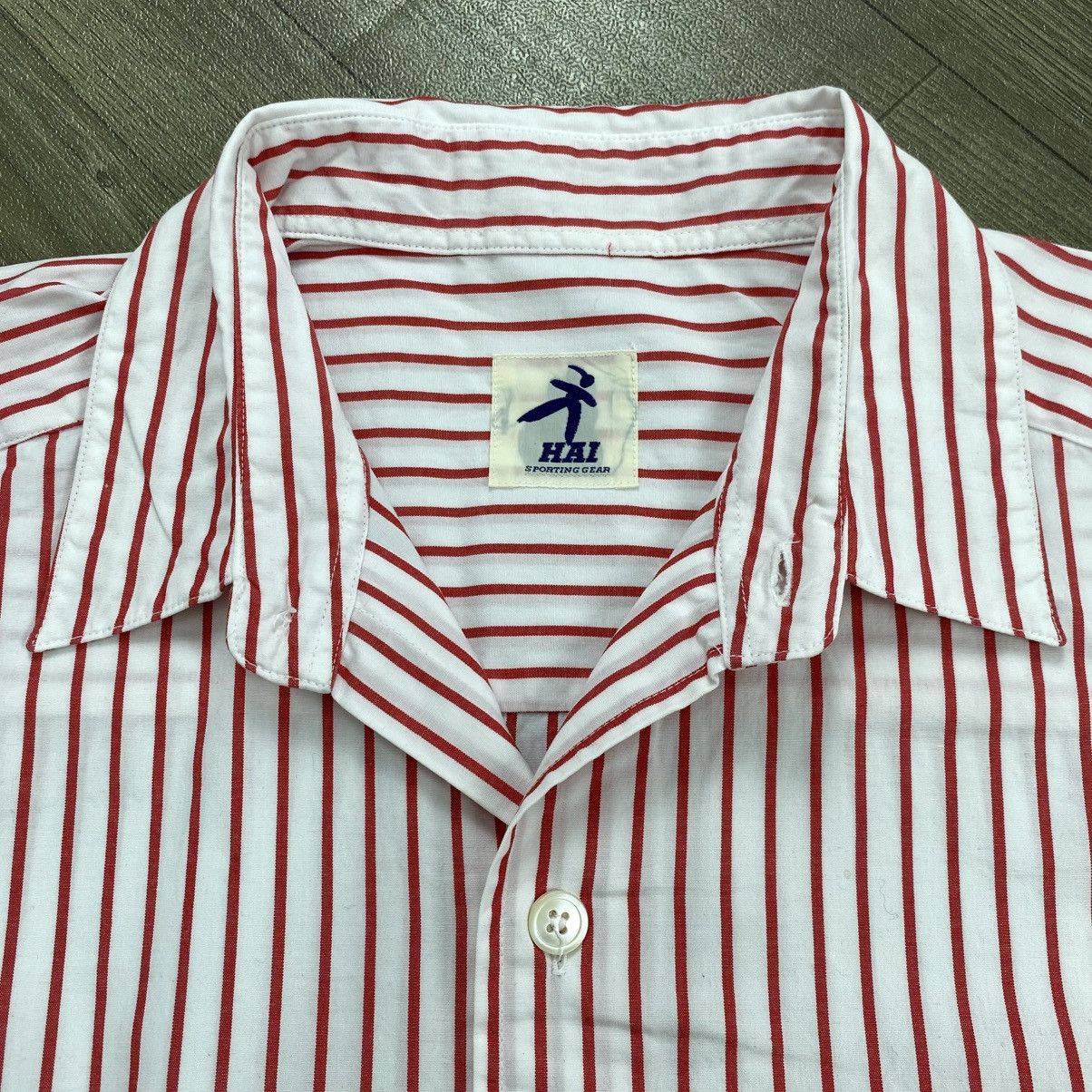 Issey Miyake Vintage Issey Miyake Hai Sporting Gear Striped Long Shirt Size US M / EU 48-50 / 2 - 4 Thumbnail