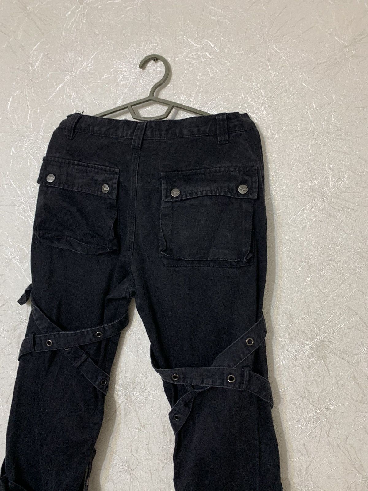 Japanese Brand Queen of Darkness Harness Bondage Punk Goth Black Pants Size US 30 / EU 46 - 9 Thumbnail
