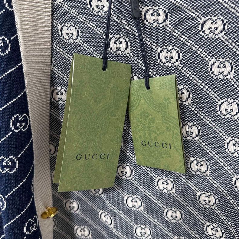 Gucci Gucci Double g jacquart full-print cardigan 2506-Nextarrow Size XS / US 0-2 / IT 36-38 - 8 Thumbnail