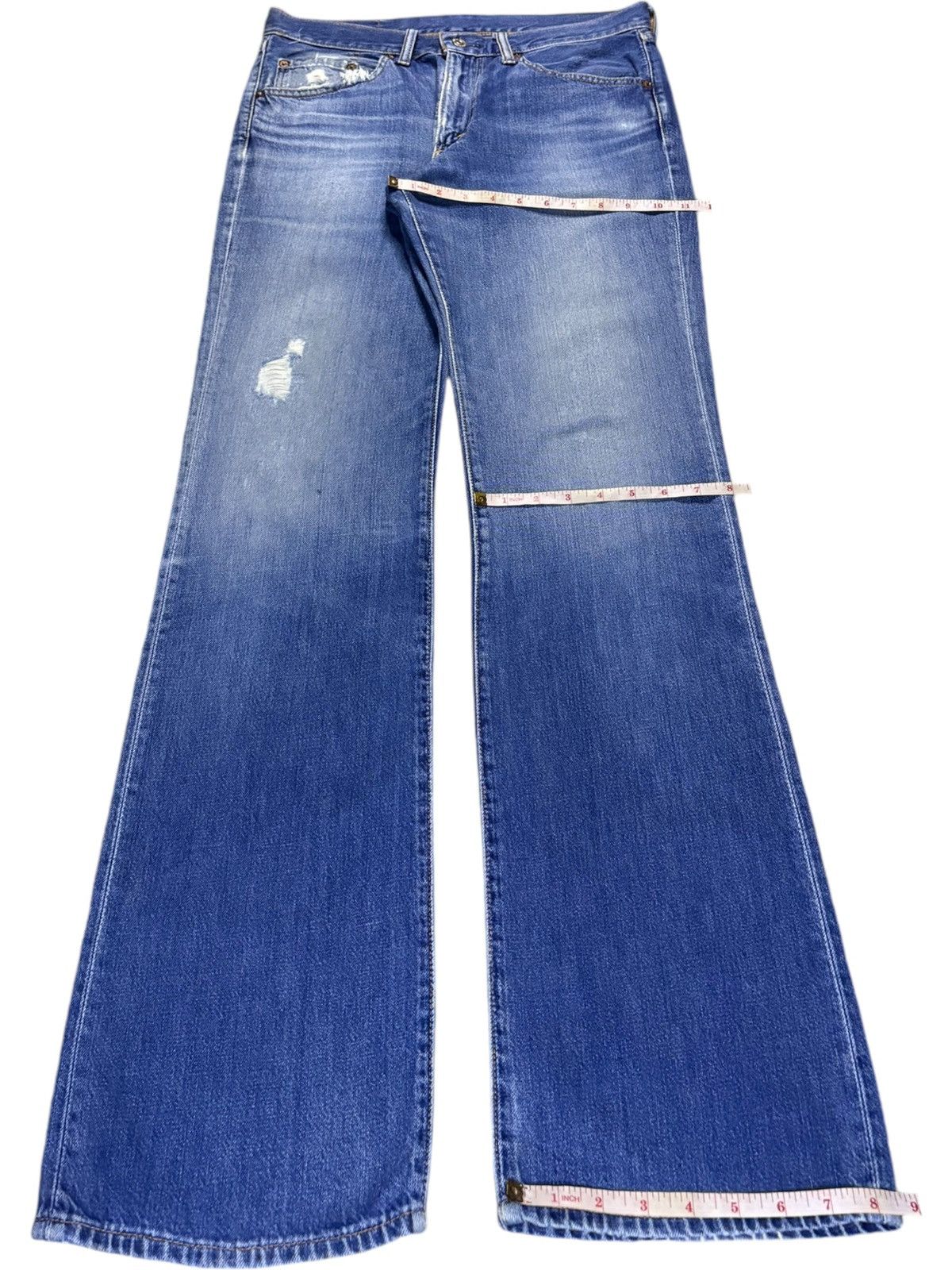 Levi's Vintage 90s Levis 517 Distressed Flare Bootcut Jeans Size US 32 / EU 48 - 14 Thumbnail