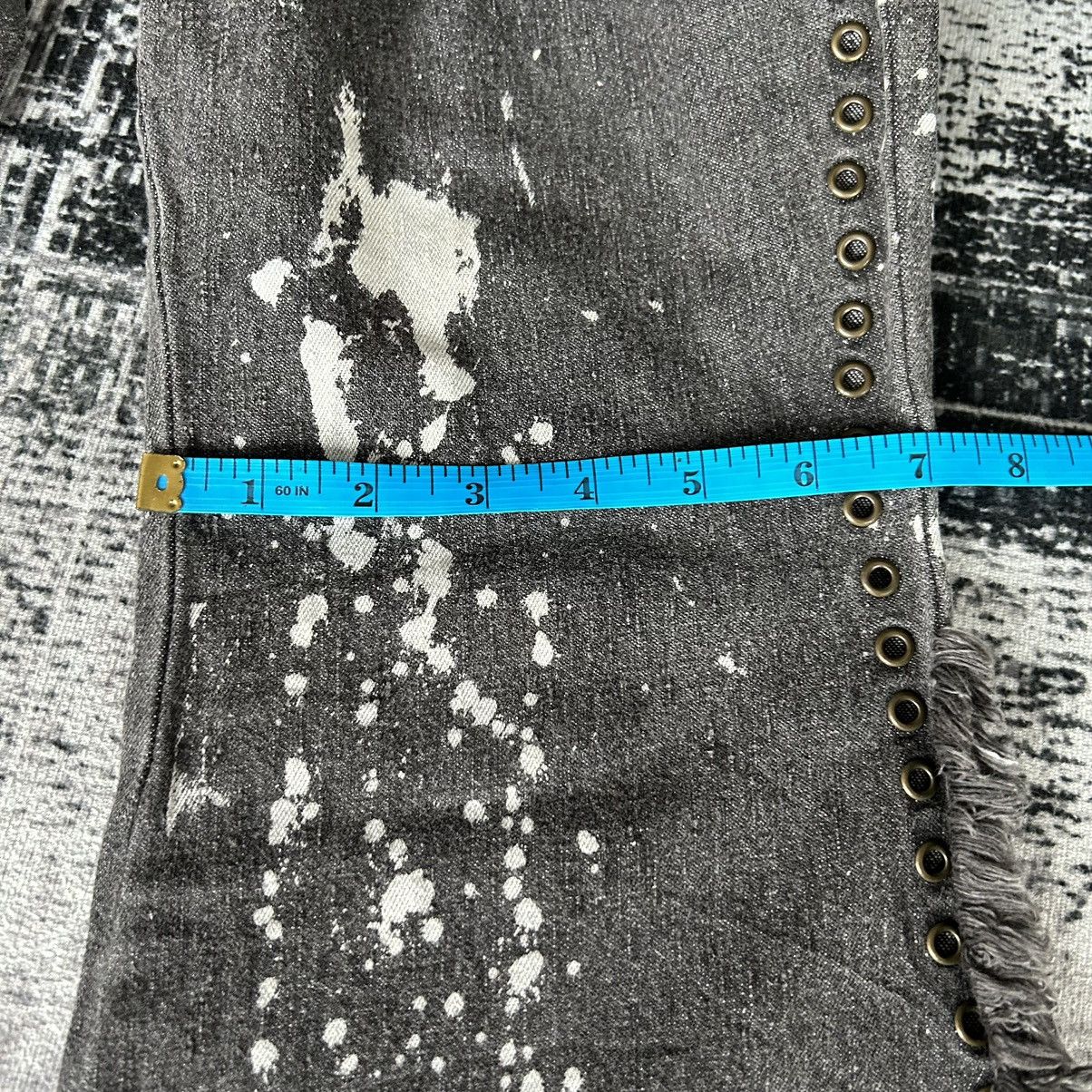 14th Addiction Flared Punk Style Painted Jeans Size US 29 - 17 Thumbnail