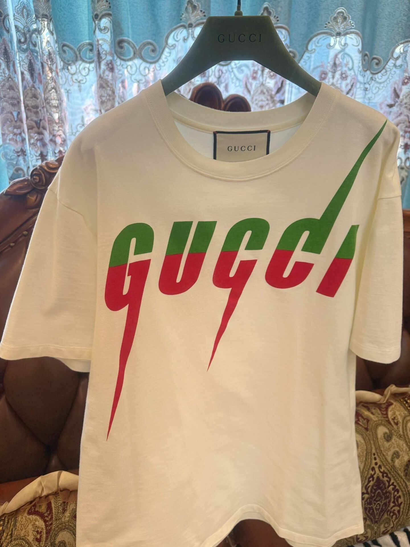 Gucci Gucci Blade Web Logo Short Sleeve T-Shirt Size US S / EU 44-46 / 1 - 2 Thumbnail