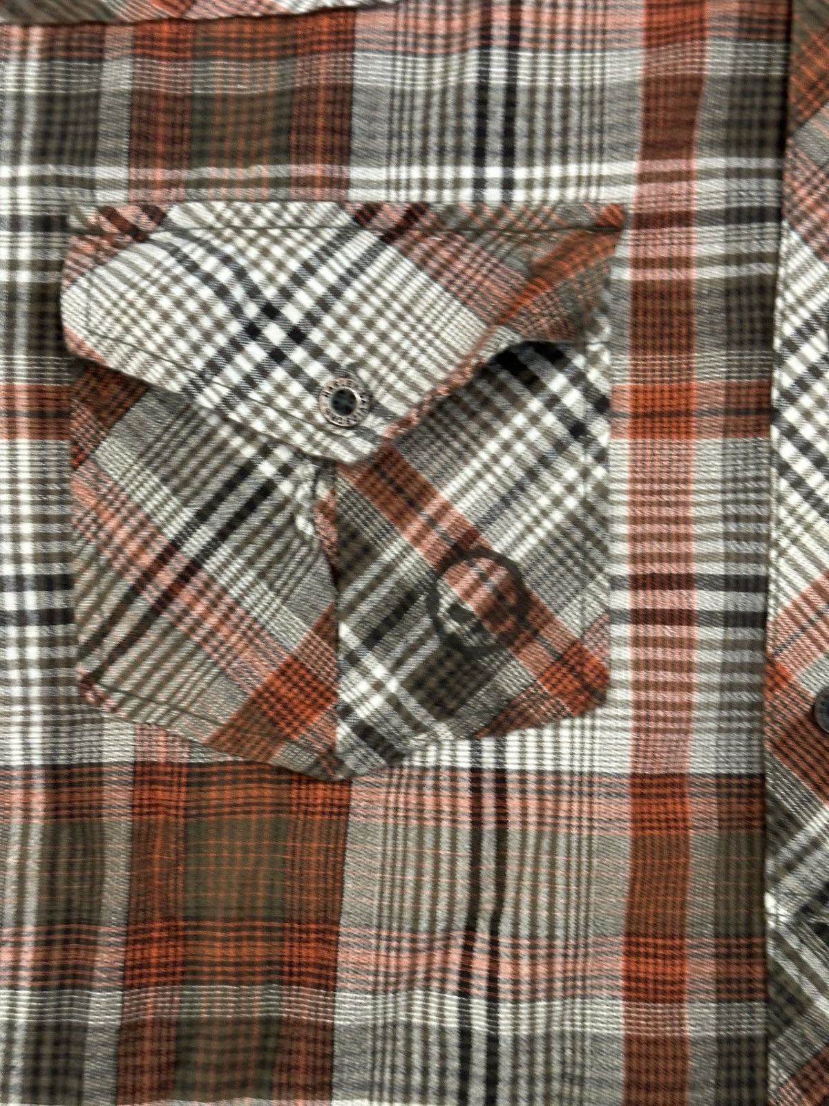 Harley Davidson Harley Davidson Orange/Green Flannel Button Up XL Size US XL / EU 56 / 4 - 3 Thumbnail