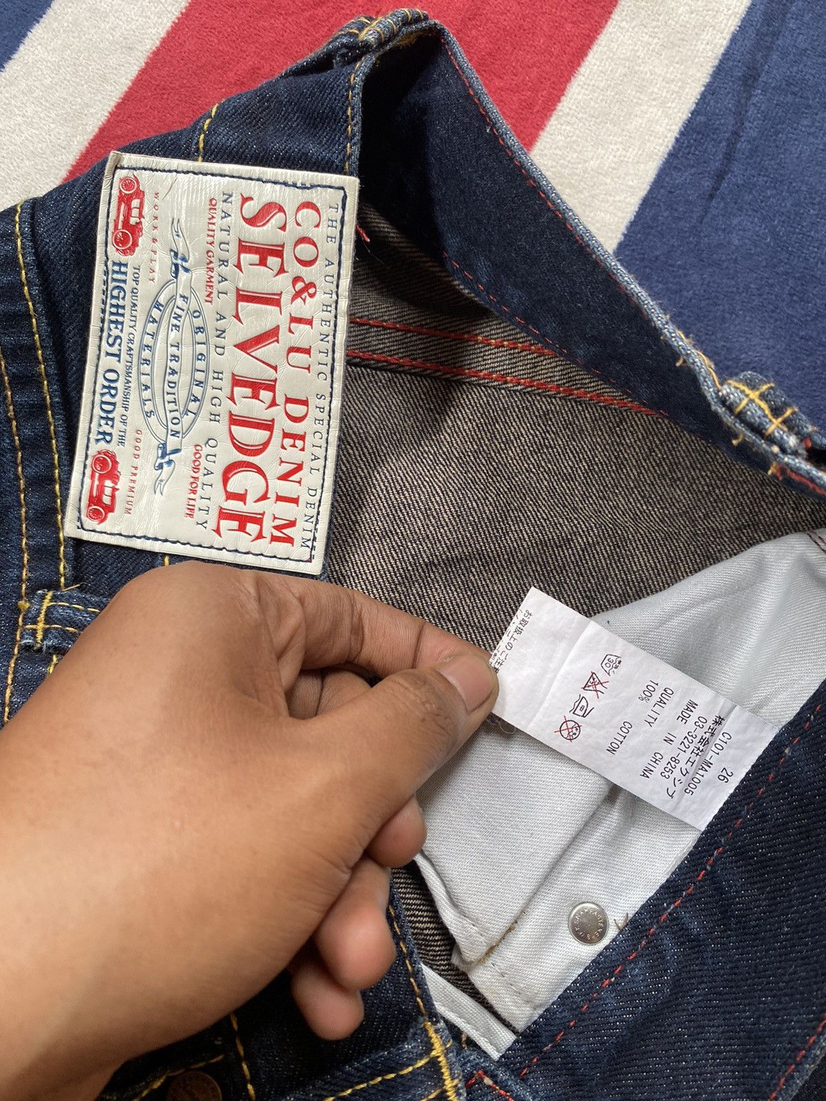 Japanese Brand CO & LU DENIM SELVEDGE Size 26" / US 2 / IT 38 - 6 Thumbnail