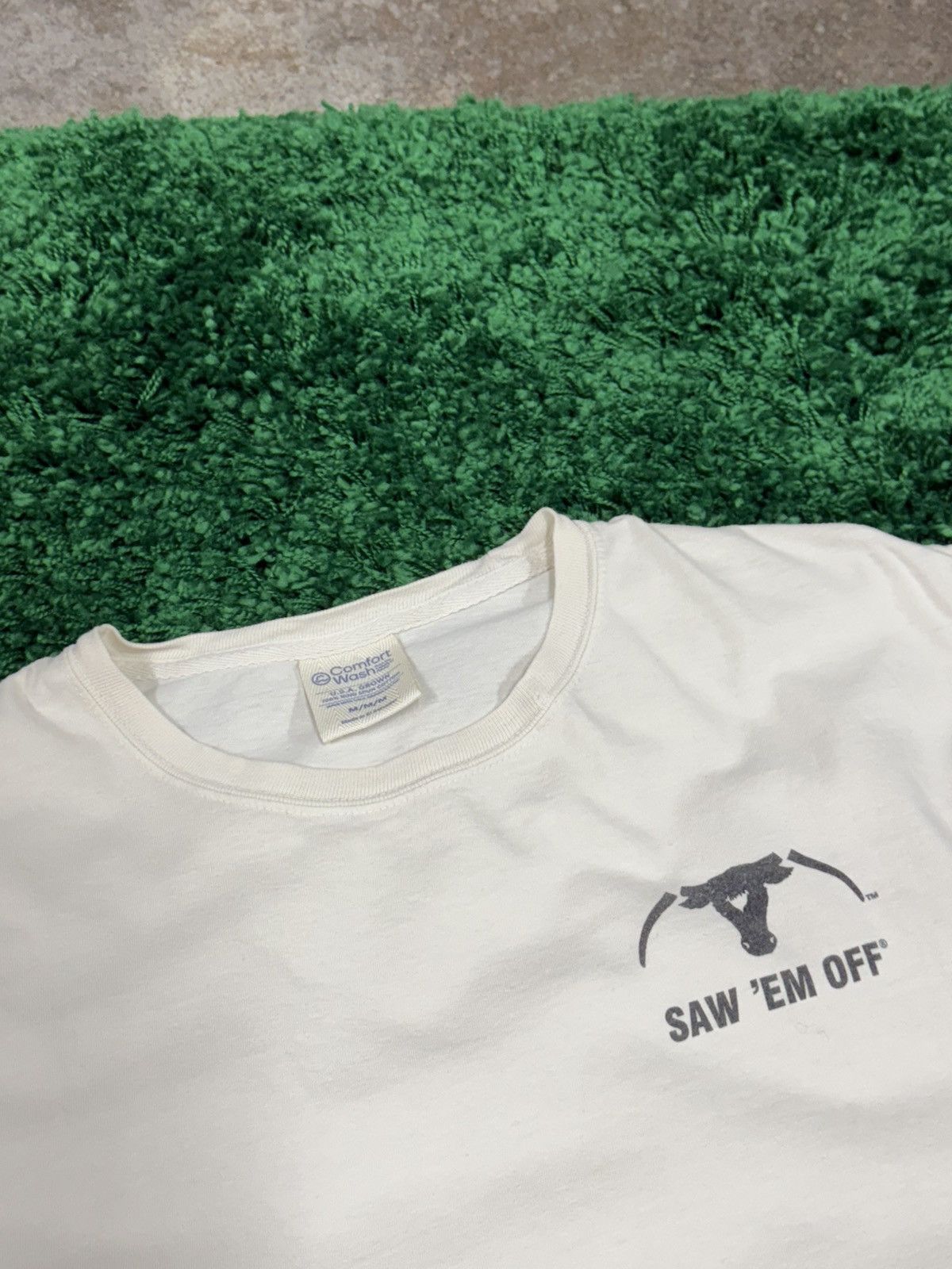 Vintage Saw Them Off Anti UT University of Texas Longhorns Tee White Size US M / EU 48-50 / 2 - 2 Thumbnail