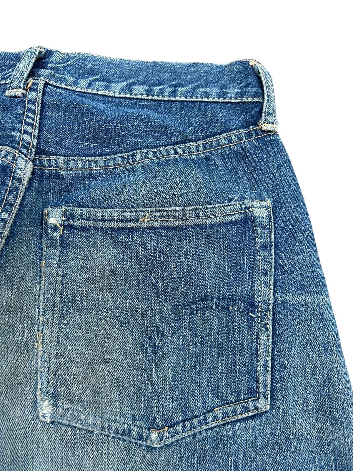 Levi's 50s Vintage Levis big E Hidden Rivet Short Denim Jeans Rare Size US 27 - 11 Thumbnail