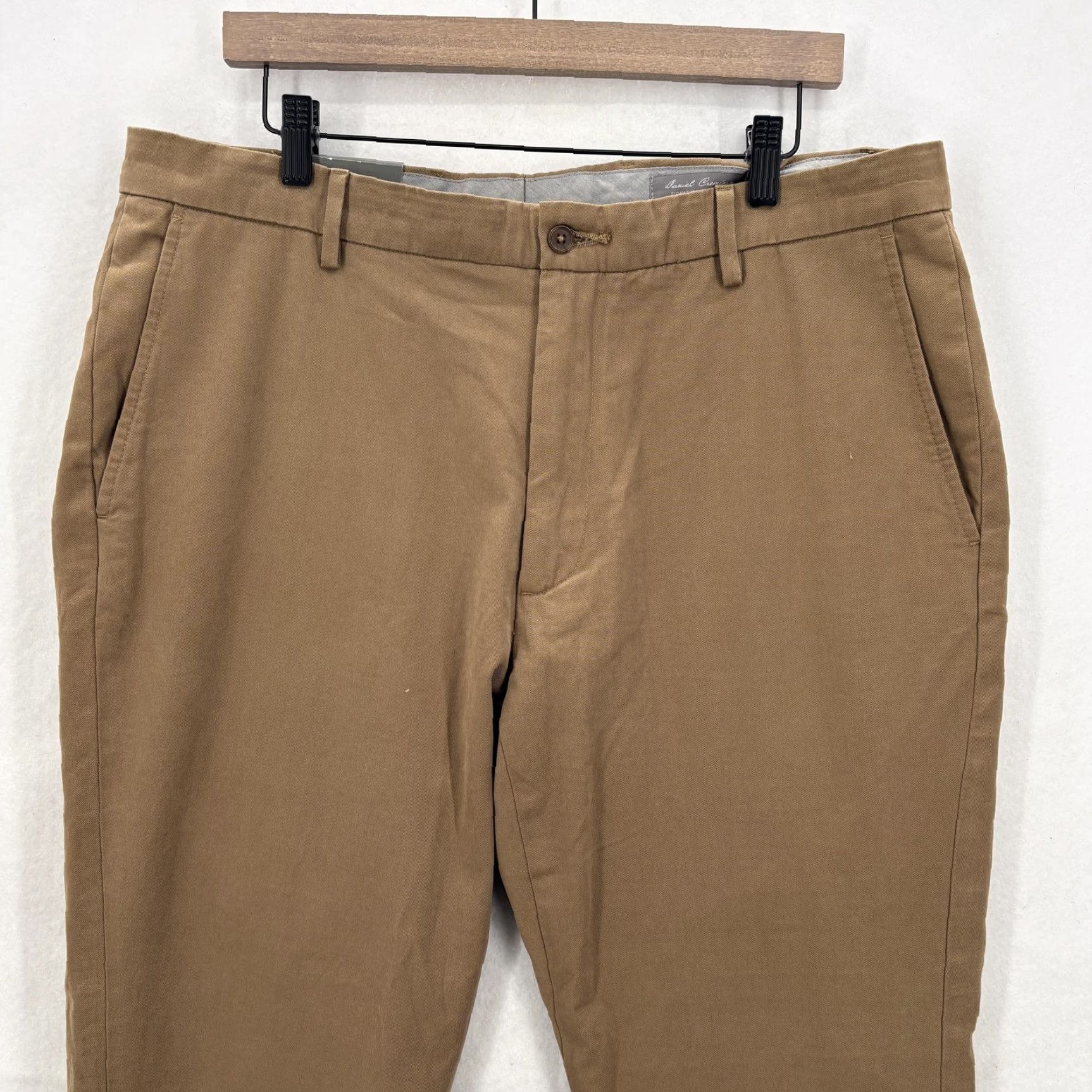 Cremieux Daniel Cremieux Signature Collection Pants Mens 38x28 Brown Stretch Chino NWT Size US 38 / EU 54 - 2 Thumbnail