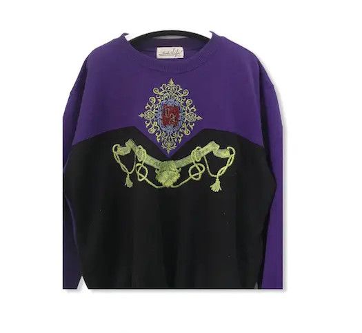 Vintage Vintage Sanko Life Purple Pullover Sweatshirts Size US L / EU 52-54 / 3 - 2 Thumbnail